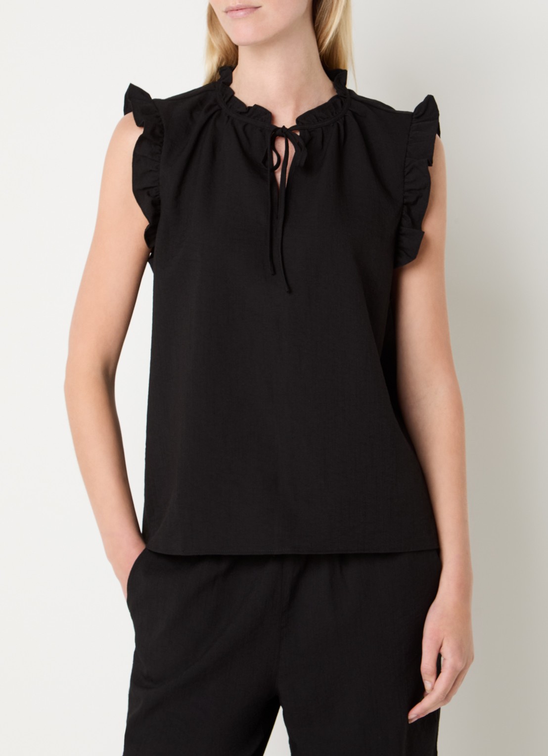 Rosemunde RMWTalia tuniek met volant - detail 4 zwart