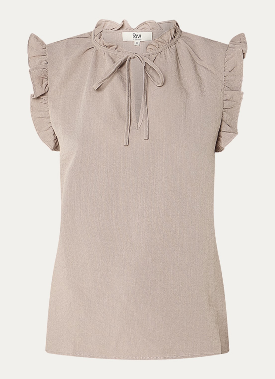 Rosemunde RMWTalia tuniek met volant - voorkant 3 donkerbeige