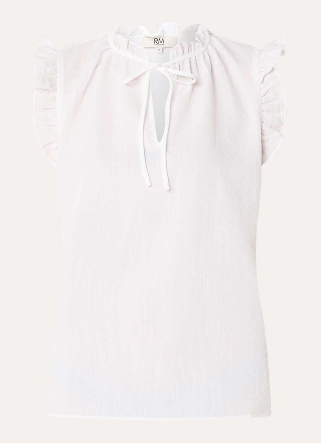 Rosemunde RMWTalia tuniek met volant - voorkant wit