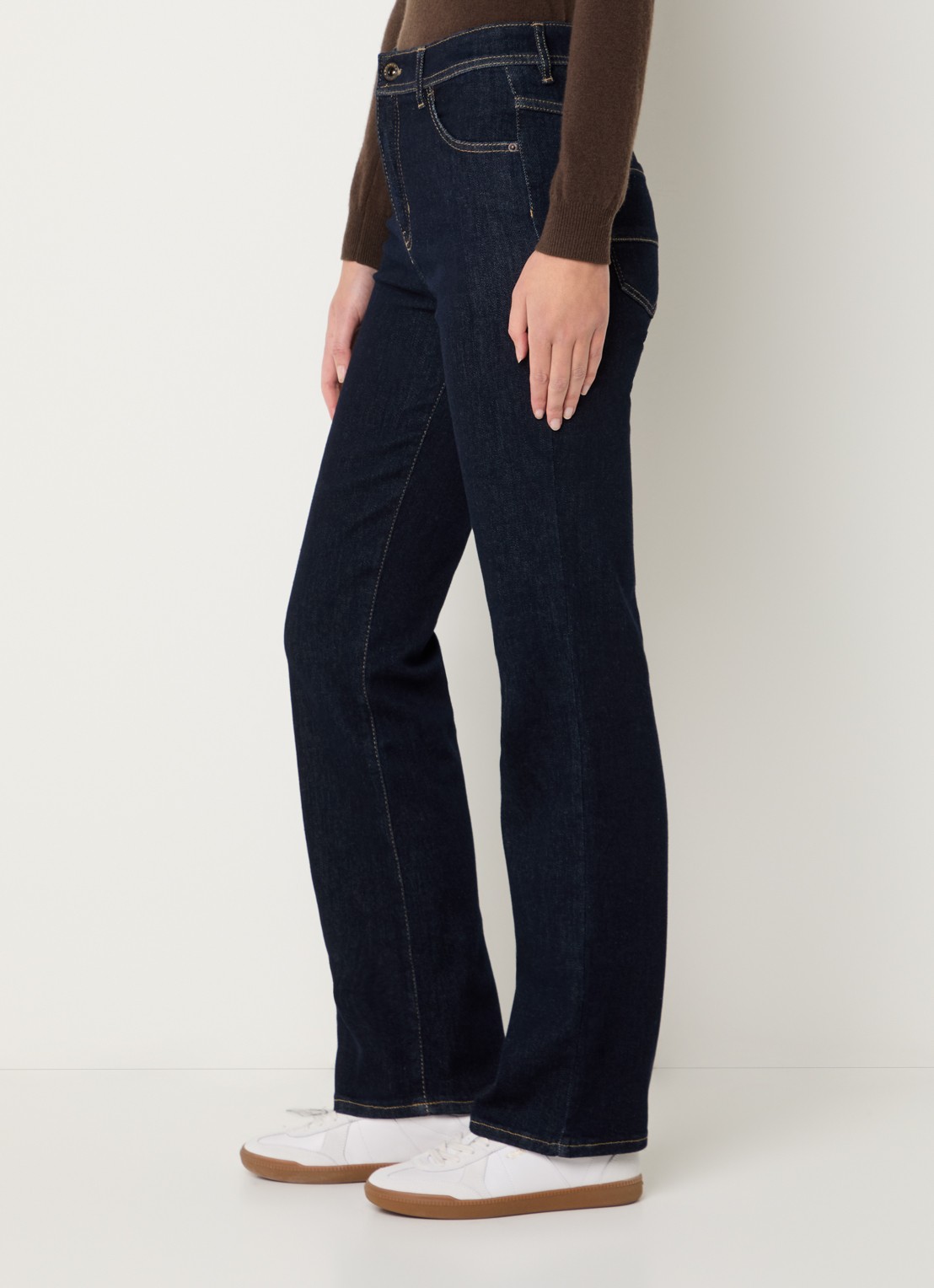 Rosner Studio Aubrey high waist slim fit jeans met steekzakken - detail 2 indigo