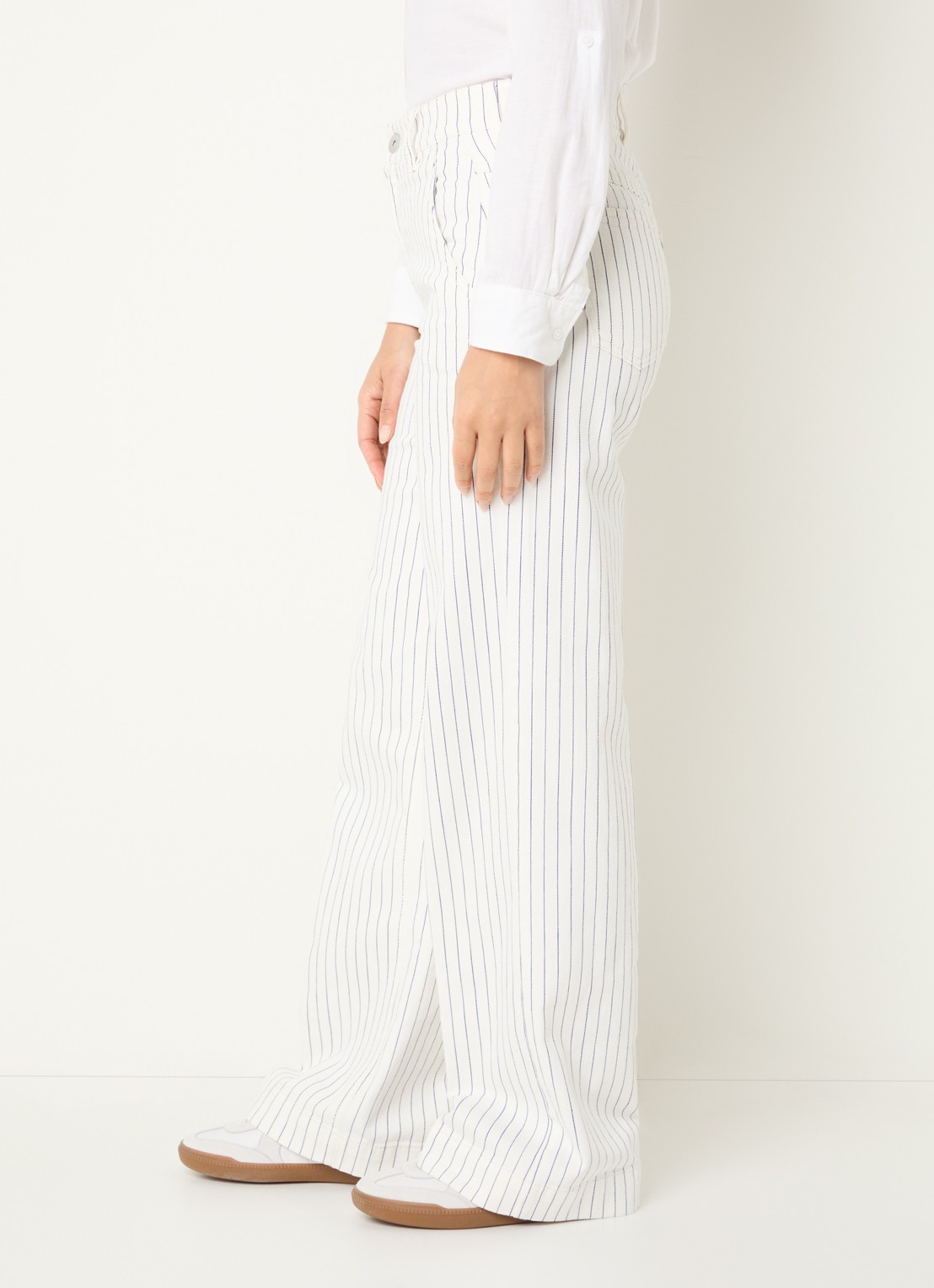 Rosner Studio High waist straight leg jeans met gekleurde wassing - detail 5 wit