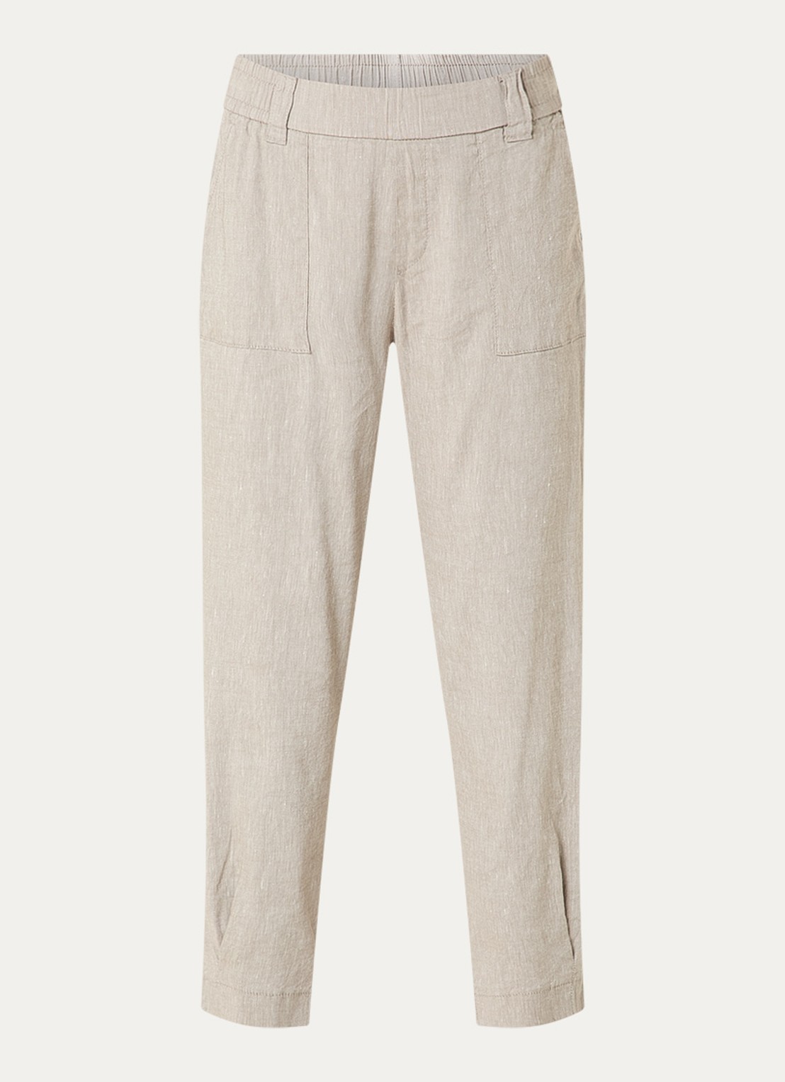 Rosner Studio Rosner high waist straight fit pantalon - voorkant 3 khaki