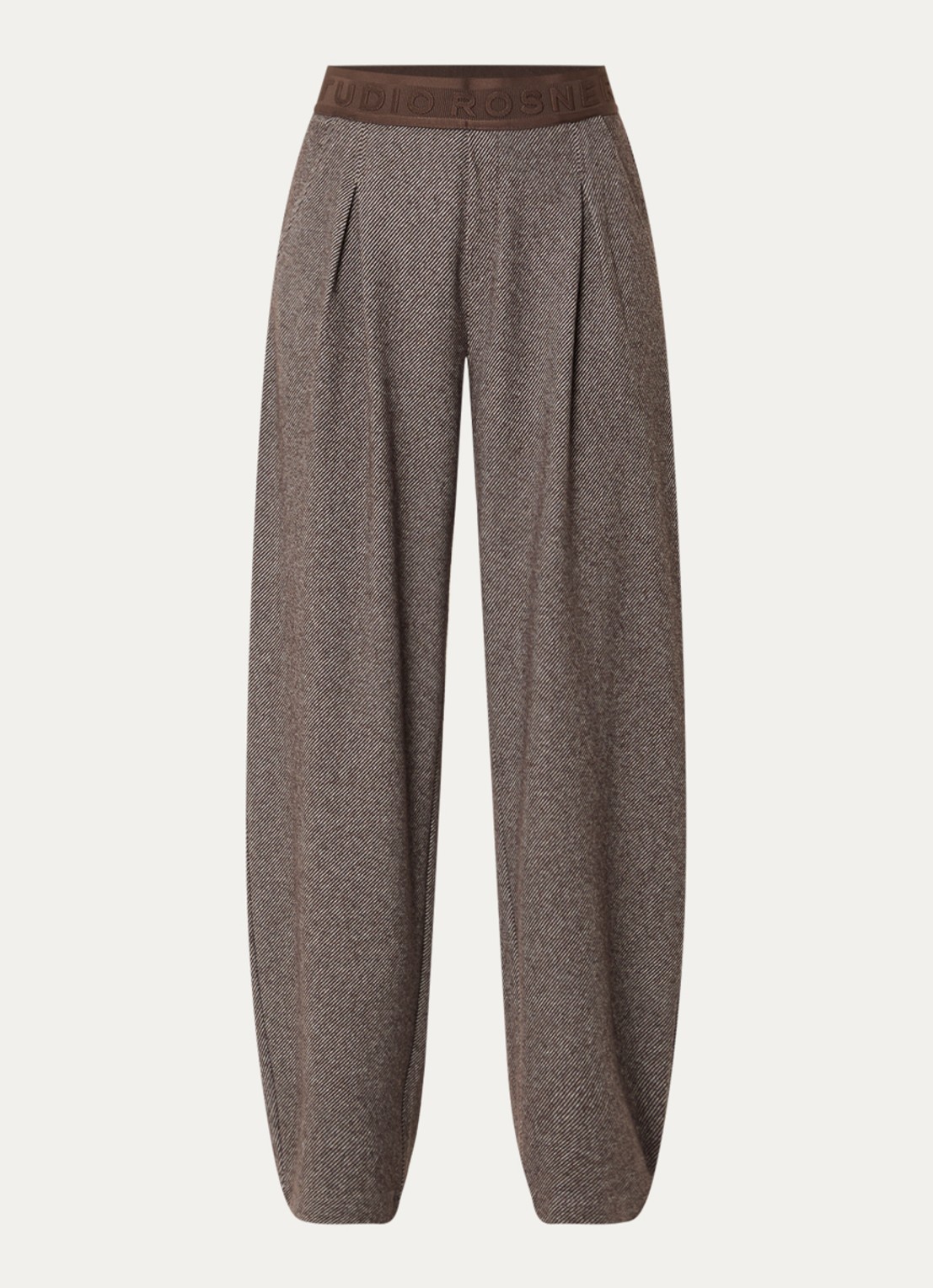 Rosner Studio Straight fit pantalon met steekzakken - voorkant 3 lichtbruin