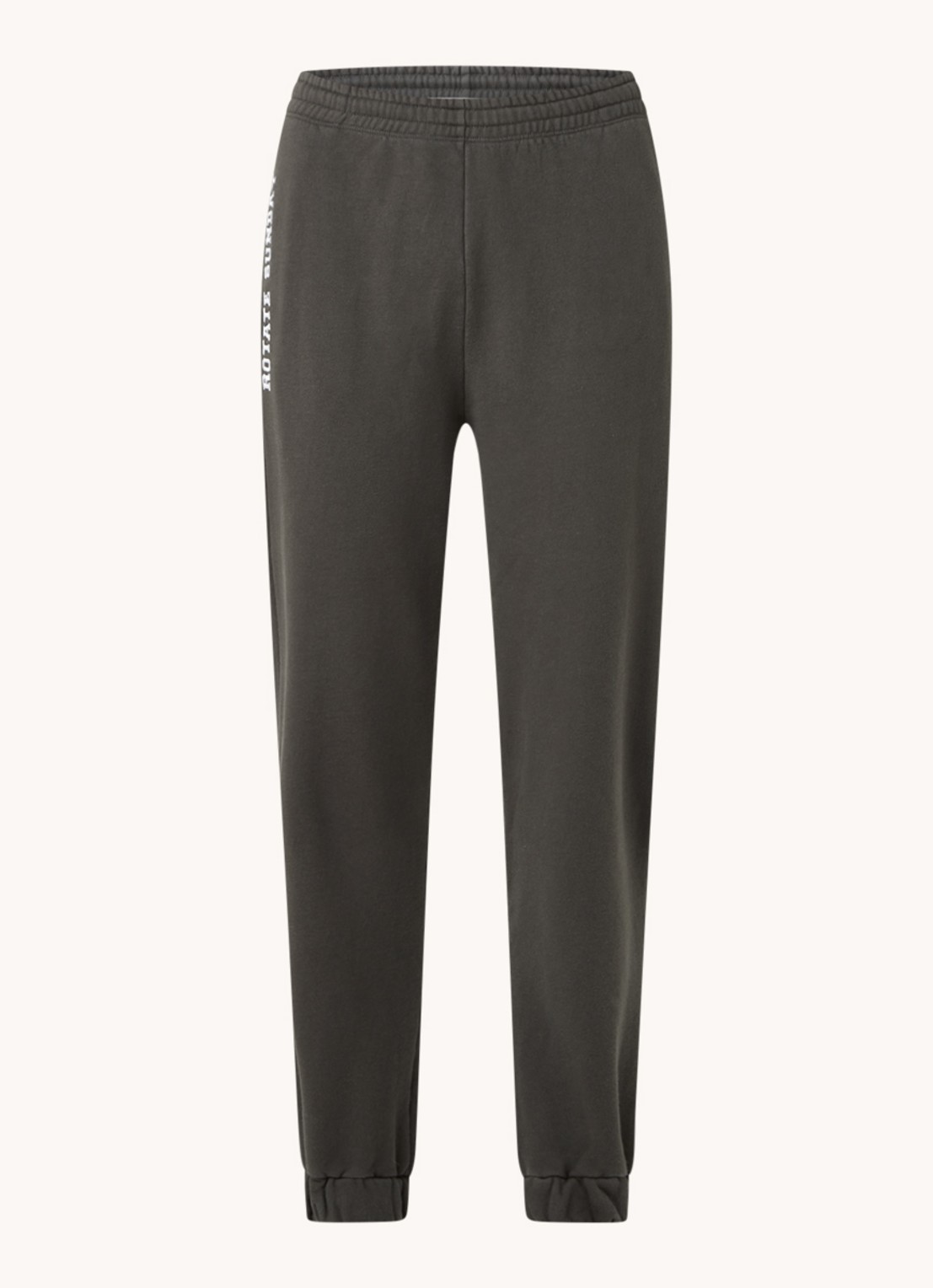 ROTATE Mimi tapered fit joggingbroek van biologisch katoen - voorkant 2 antraciet