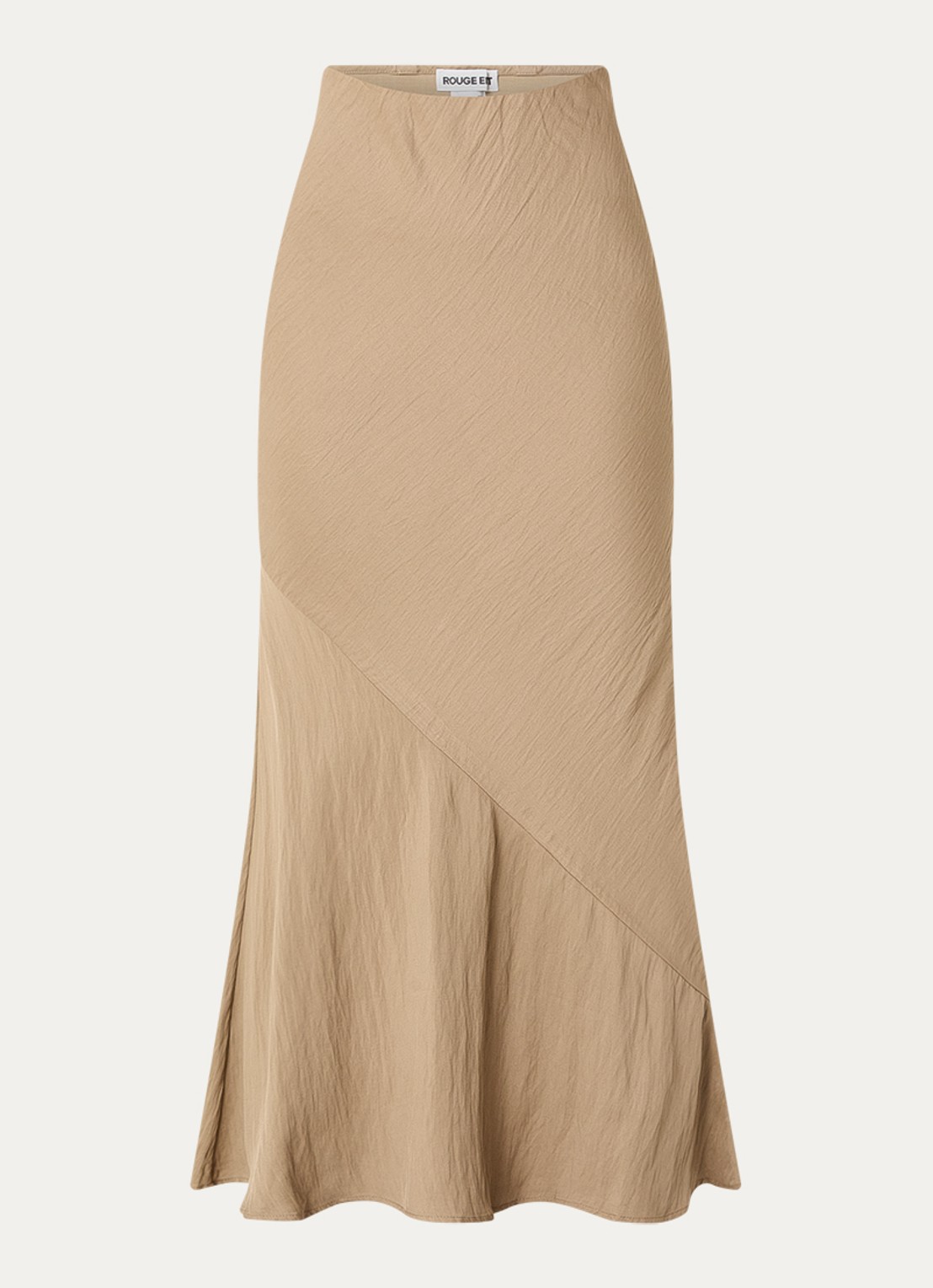 ROUGE EDIT Rouetienne maxi rok  - voorkant zand