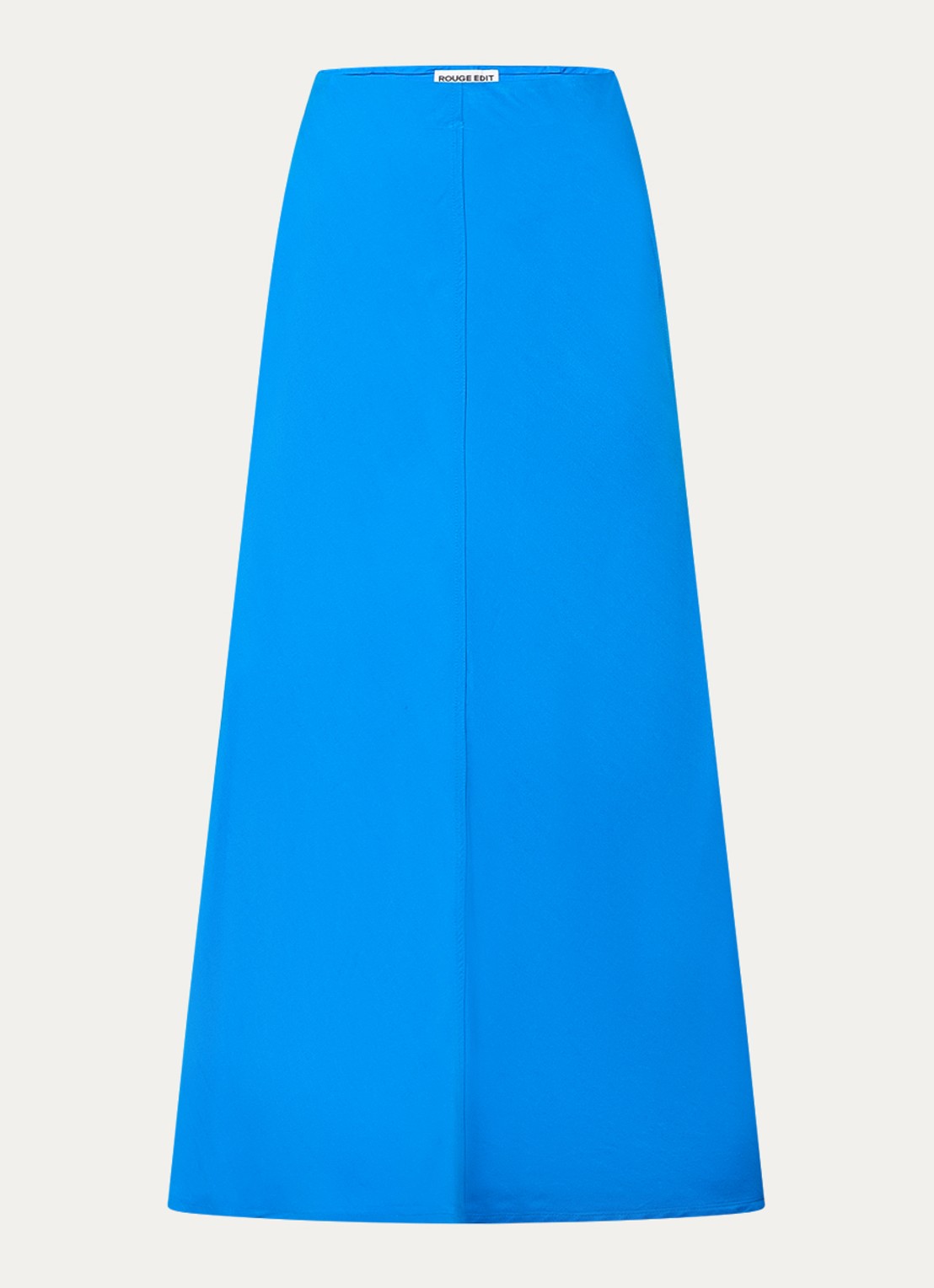 ROUGE EDIT Violetta maxi rok met elastische band - voorkant 3 blauw