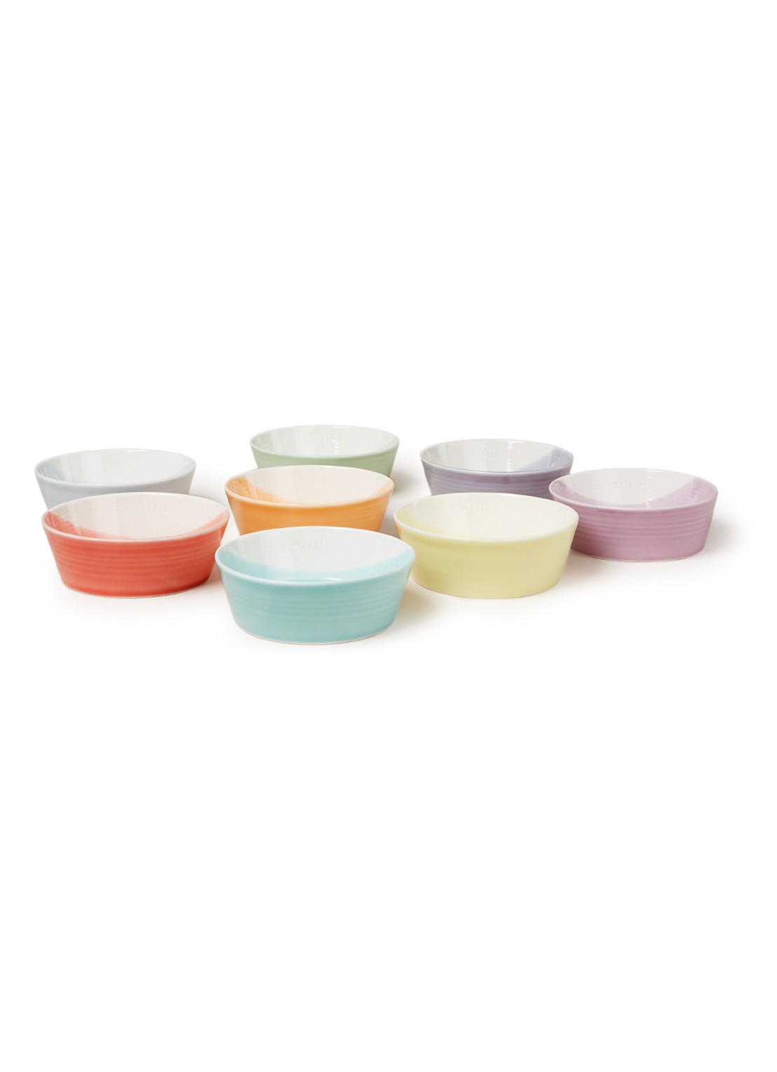 Royal Doulton 1815 tapasschaal 12 cm set van 8 - voorkant 2 multicolor