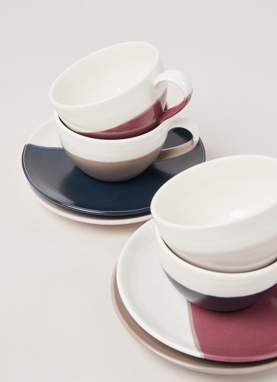 Royal Doulton Coffee Studio cappuccino kop en schotel 25,5 cl set van 4 - detail 3 wit