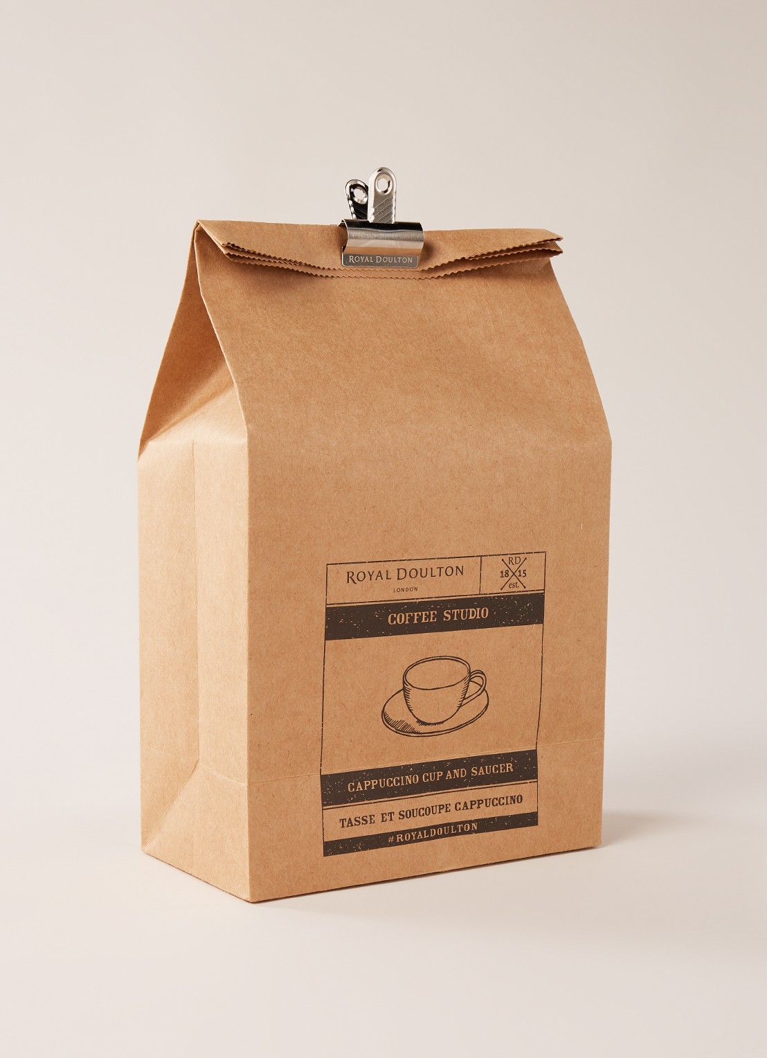 Royal Doulton Coffee Studio kop en schotel 25 cl - detail lichtgrijs