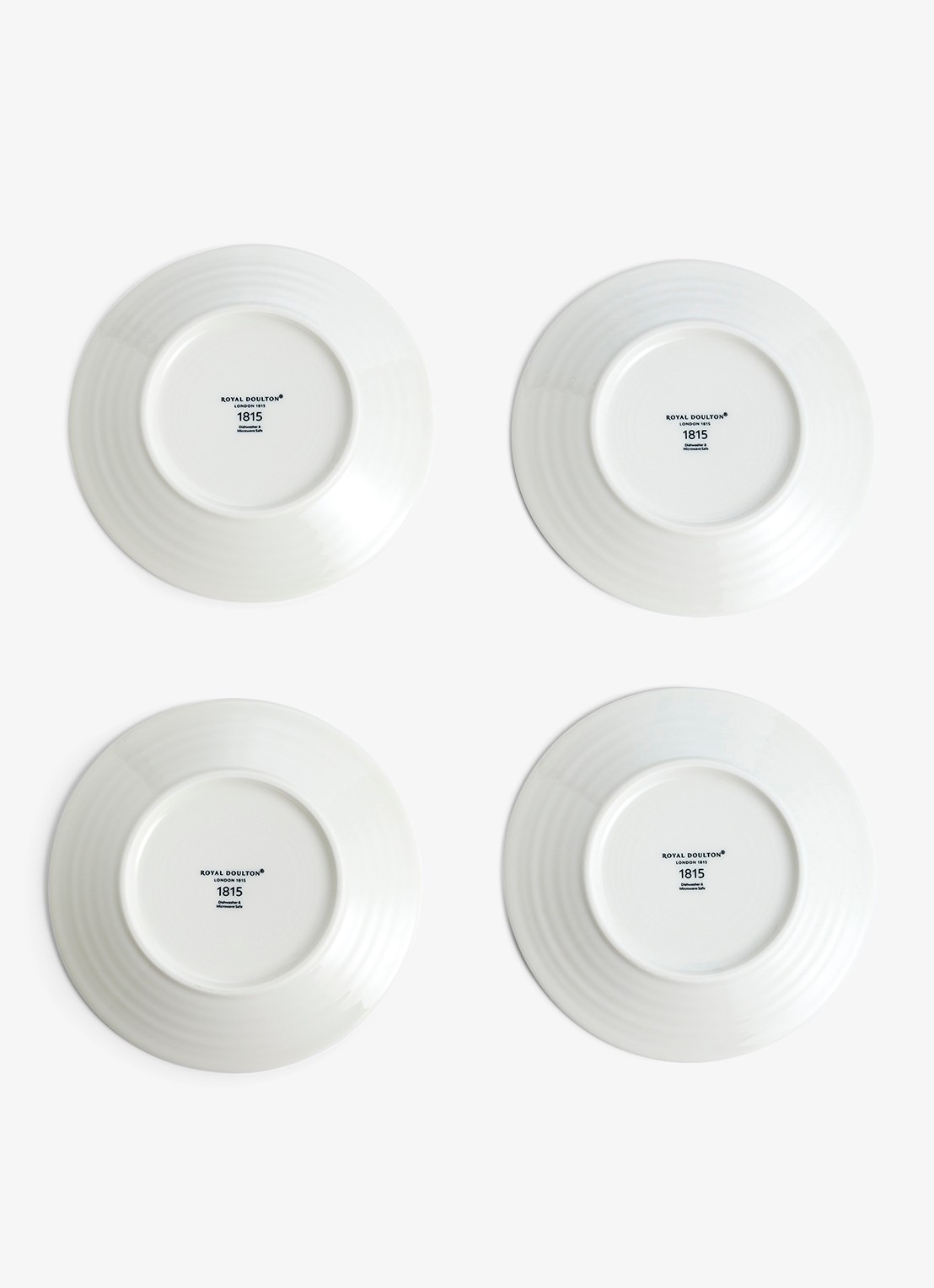 Royal Doulton Pacific gebaksbordje 16 cm set van 4 - detail 3 kobaltblauw