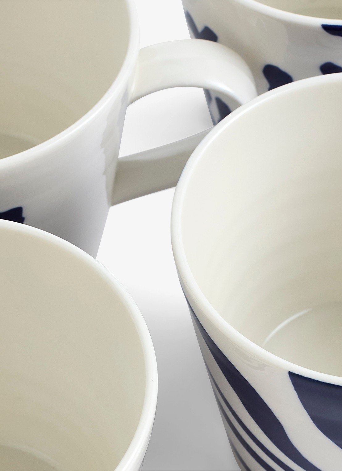 Royal Doulton Pacific mok 40 cl set van 4 - detail wit