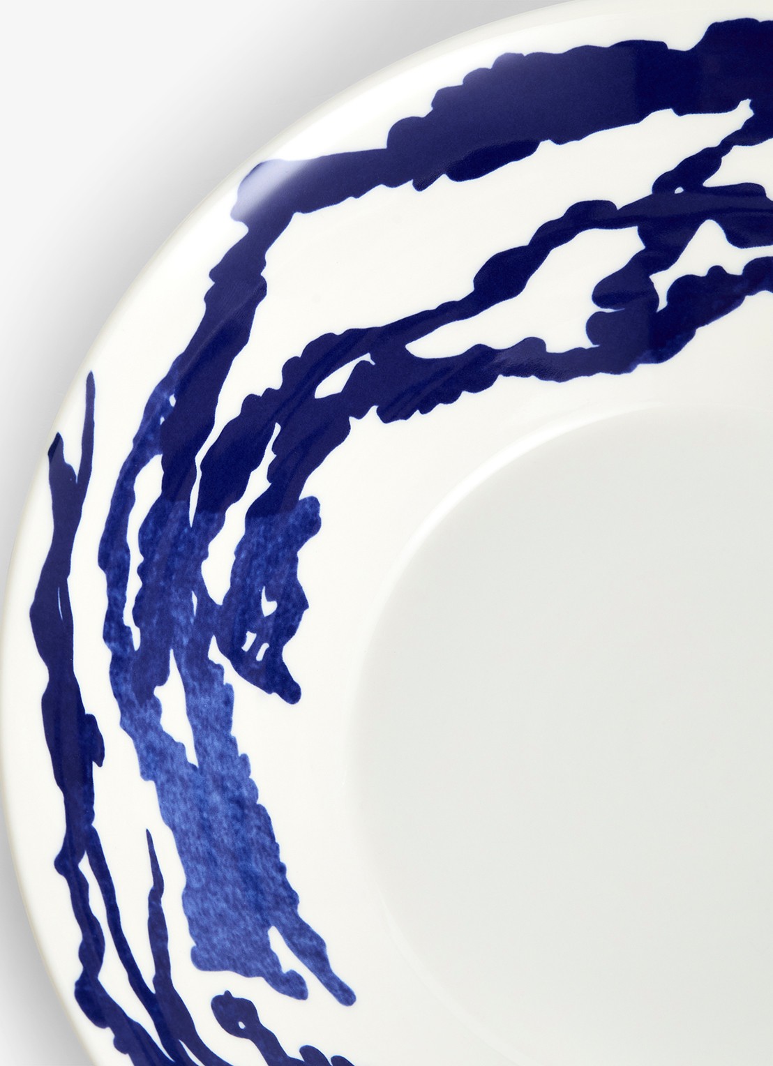 Royal Doulton Pacific serveerschaal 29 cm - voorkant 3 kobaltblauw