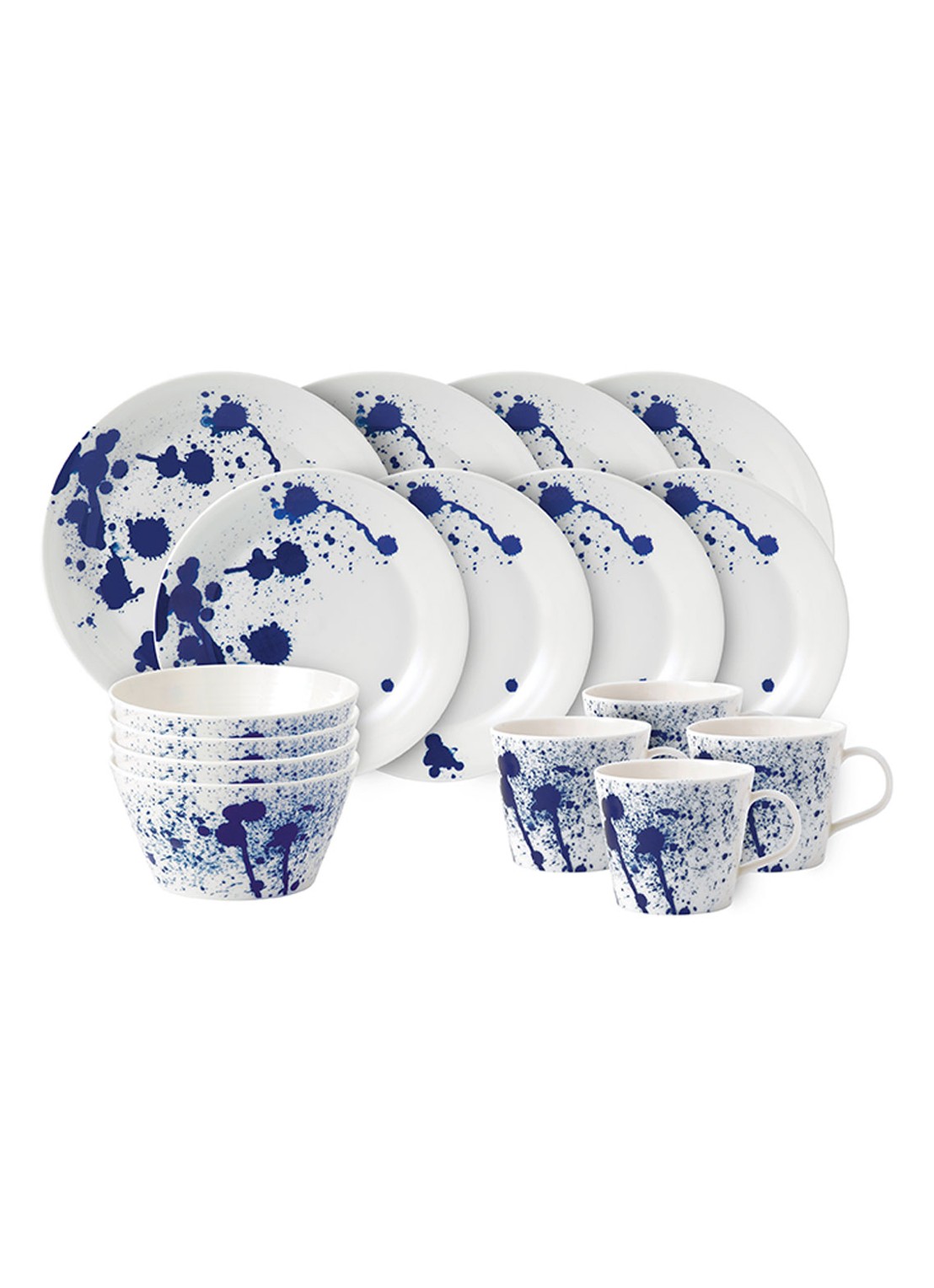 Royal Doulton Pacific serviesset 16-delig - voorkant blauw
