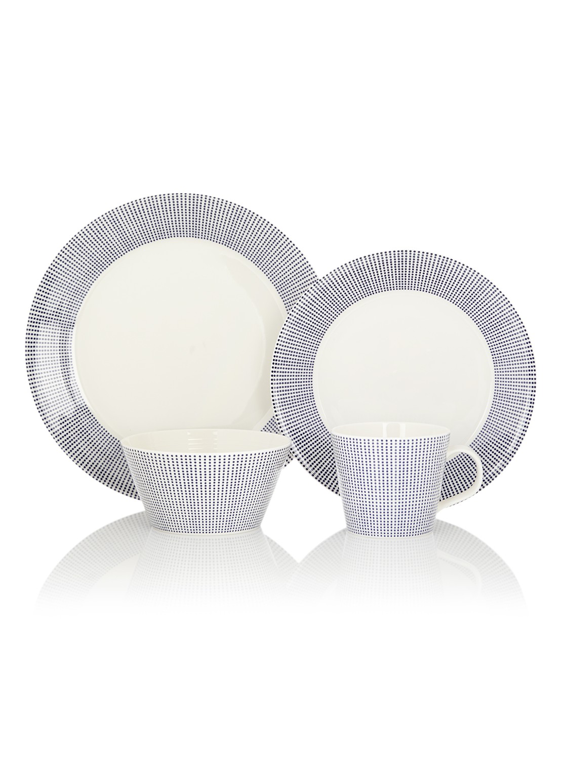 Royal Doulton Pacific serviesset 16-delig - voorkant wit