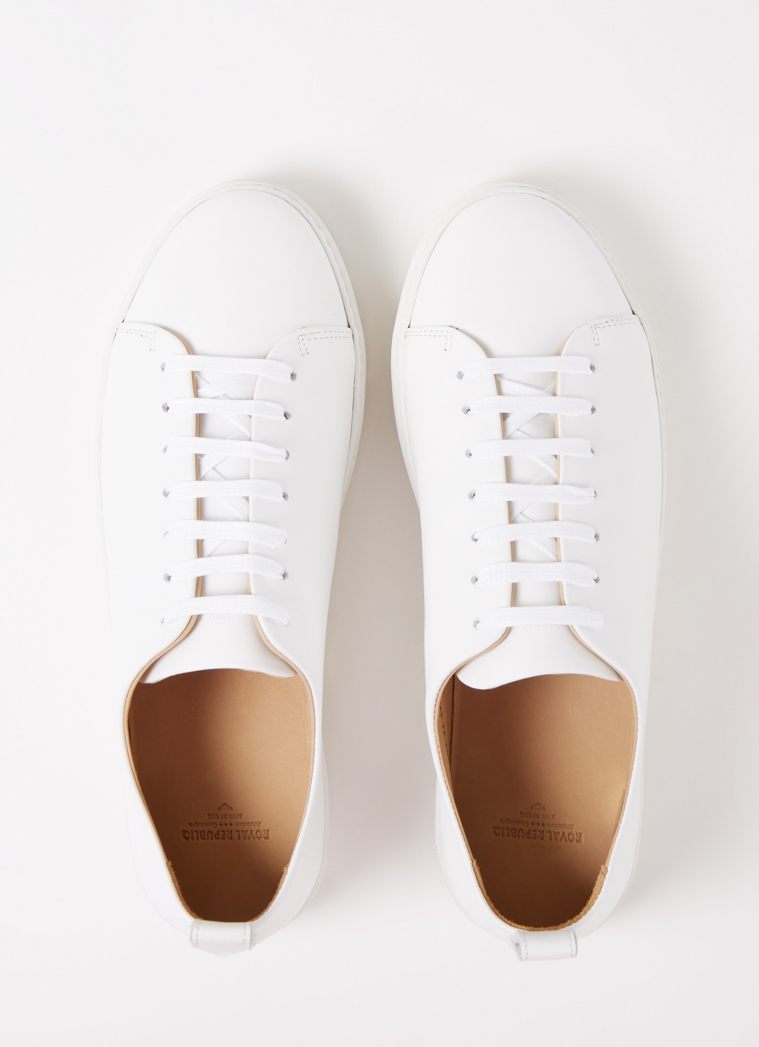 Royal RepubliQ Doric sneaker van leer - detail 4 wit