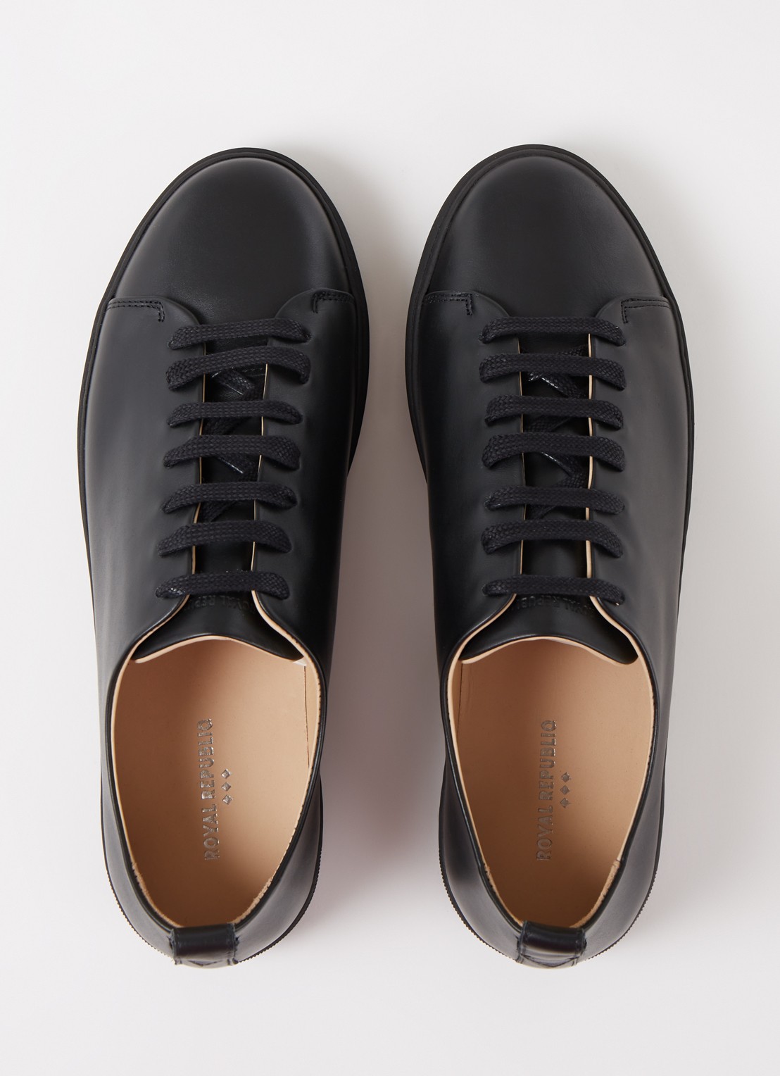 Royal RepubliQ Doric sneaker van leer - detail 4 zwart