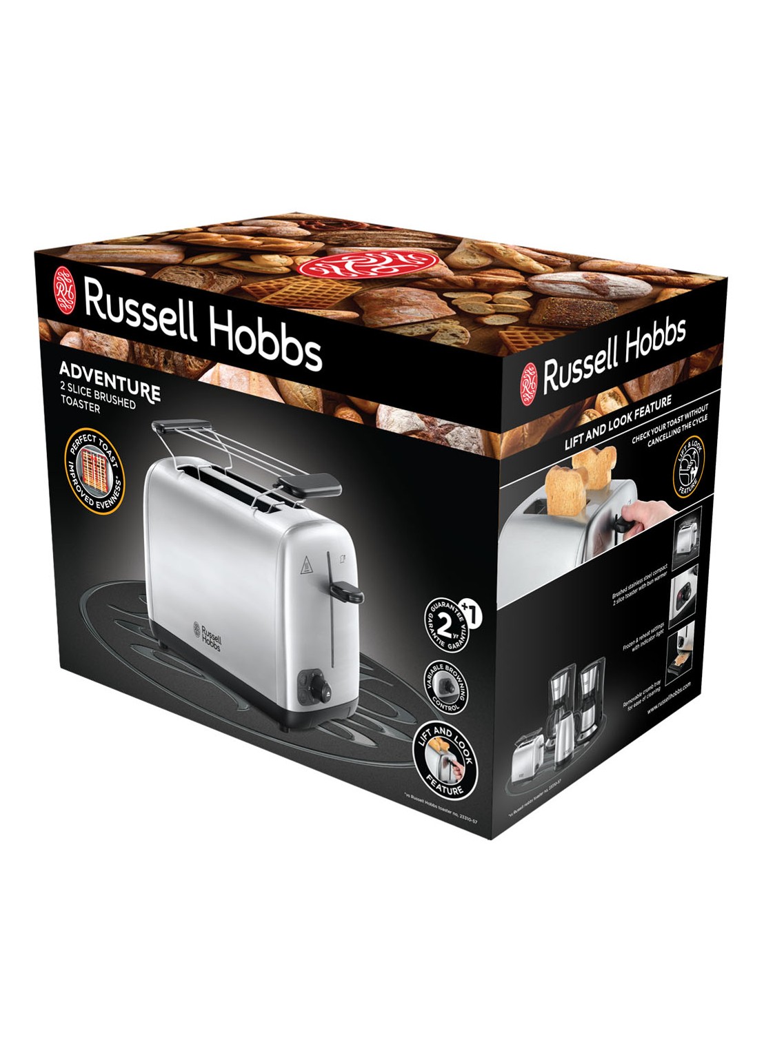 Russell Hobbs Adventure broodrooster 2-slots - detail 5 zilver