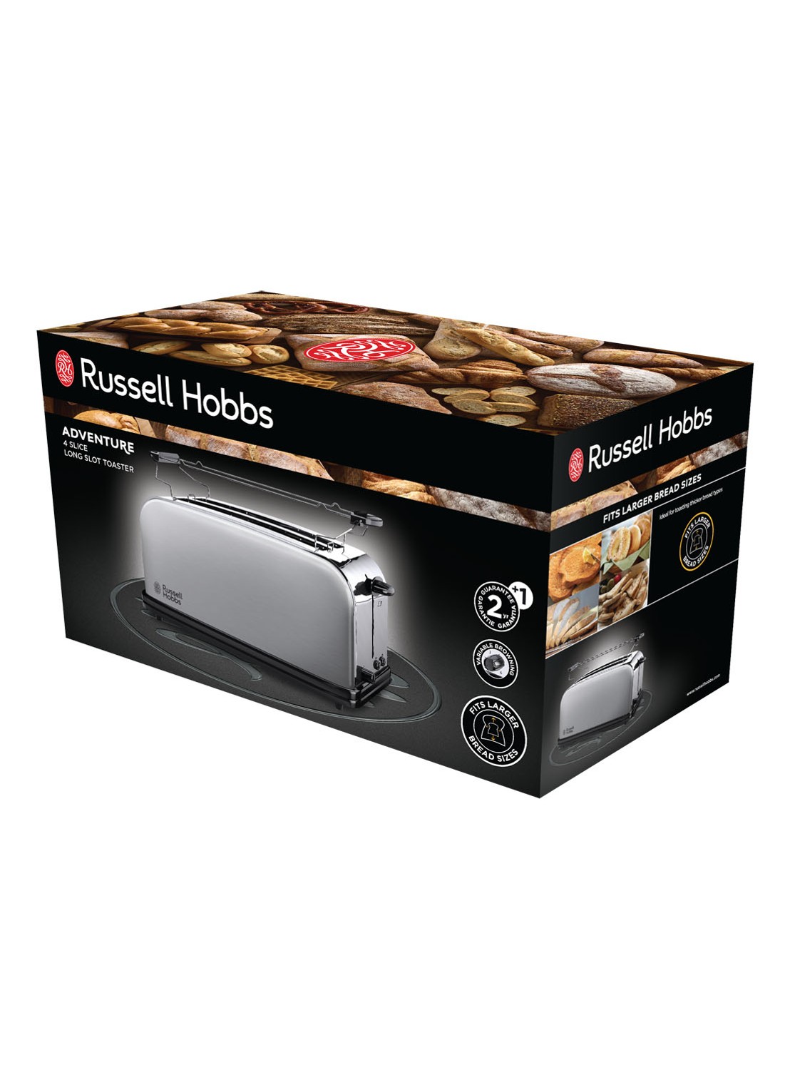 Russell Hobbs Adventure broodrooster 2-slots - detail 6 zilver