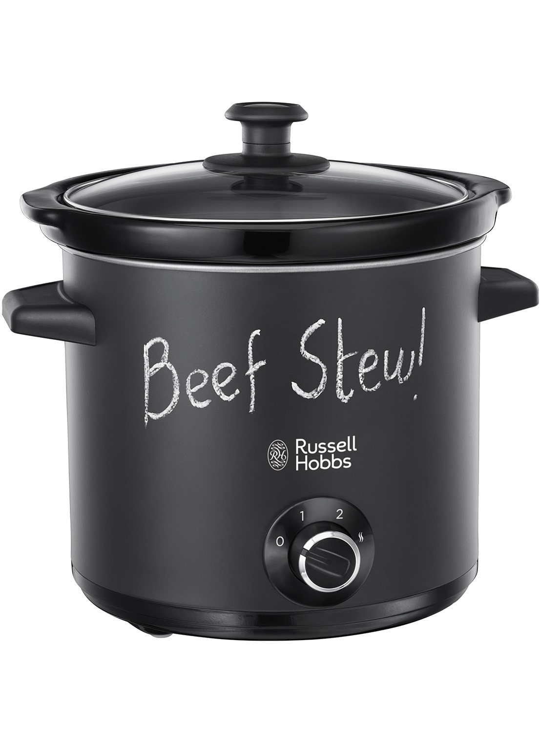 Russell Hobbs Chalkboard slow cooker 3,5 liter 24180-56 - voorkant zwart