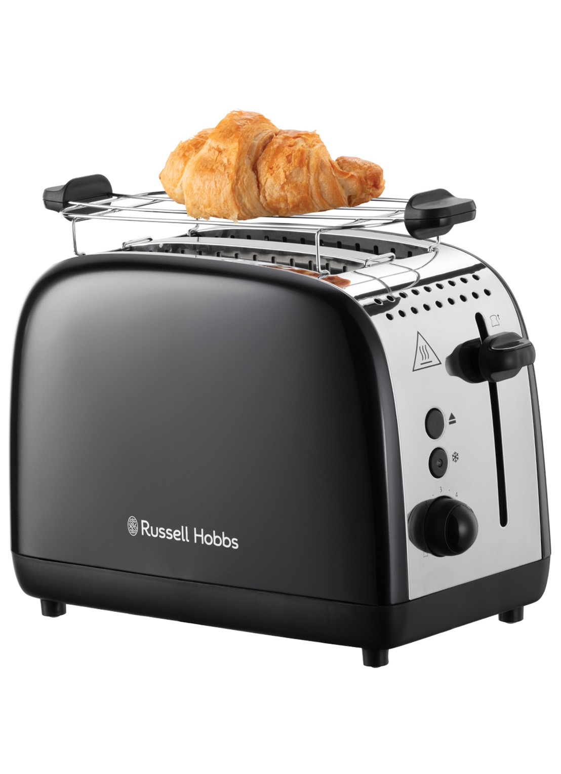 Russell Hobbs Colours Plus broodrooster 2-slots - voorkant 2 zwart