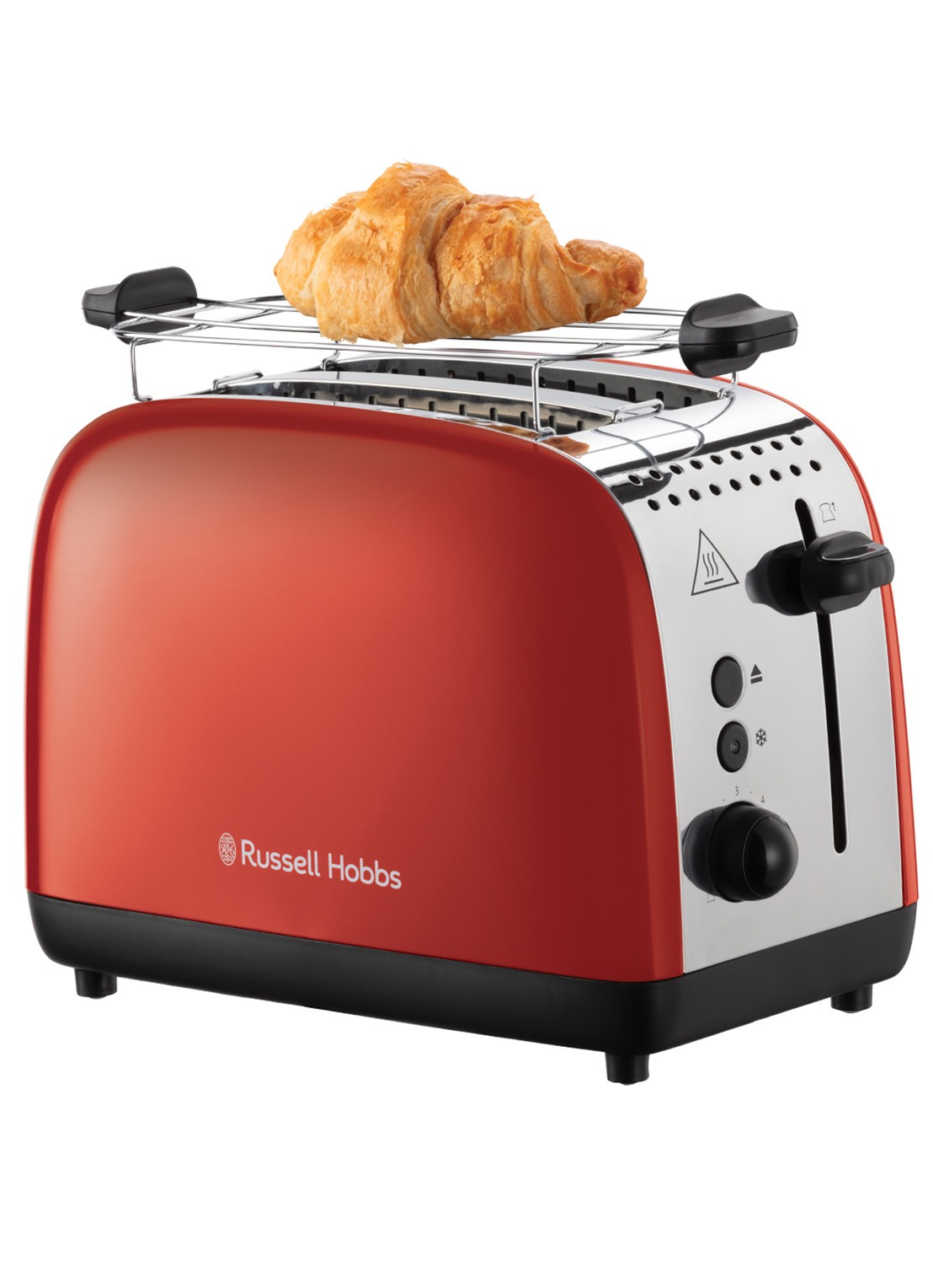 Russell Hobbs Colours Plus broodrooster 2-slots - voorkant 6 rood