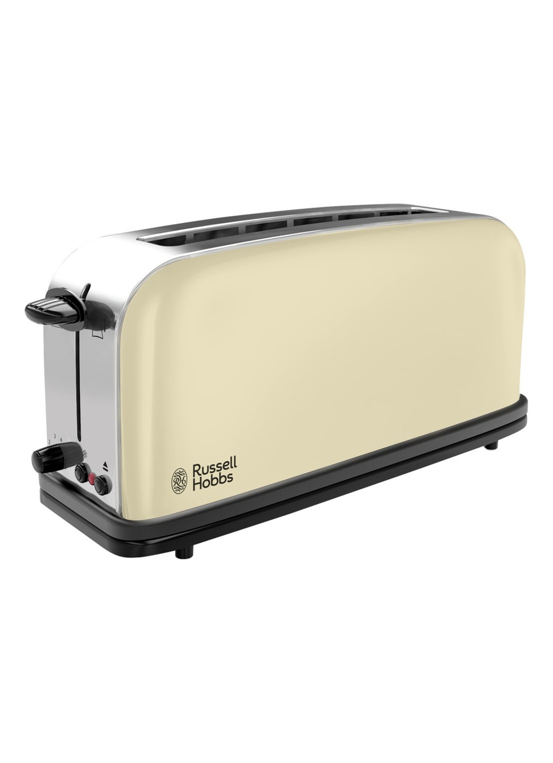Russell Hobbs Colours Plus+ extra lange broodrooster 1-slot 21395-56  - voorkant 4 creme