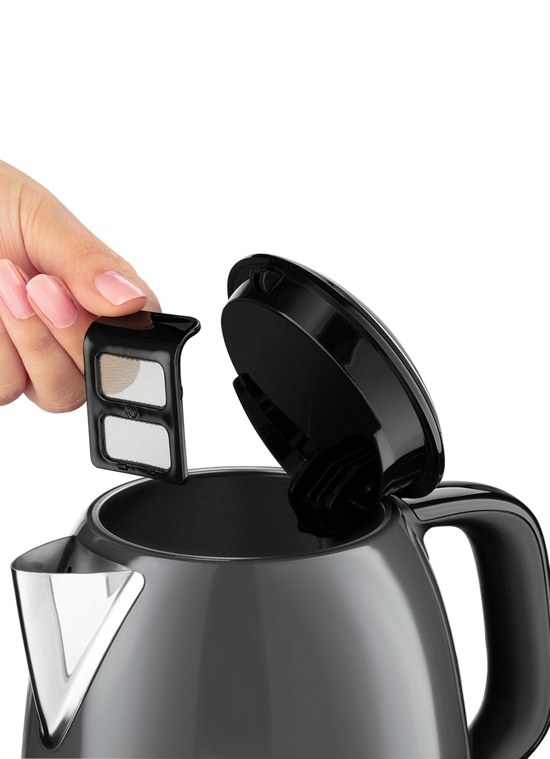 Russell Hobbs Colours Plus+ Mini waterkoker 1 liter 24993-70 - detail 5 donkergrijs