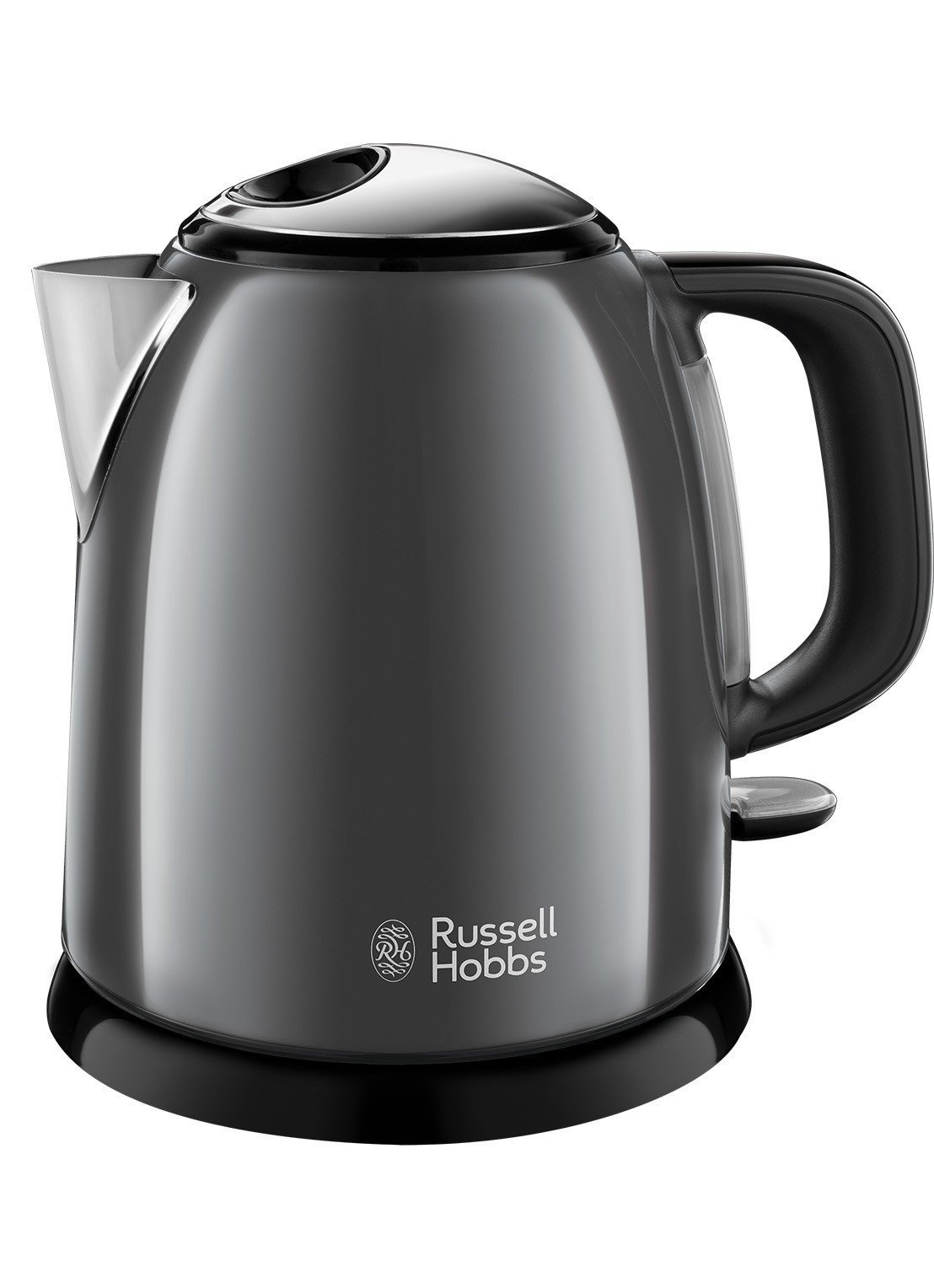Russell Hobbs Colours Plus+ Mini waterkoker 1 liter 24993-70 - voorkant donkergrijs