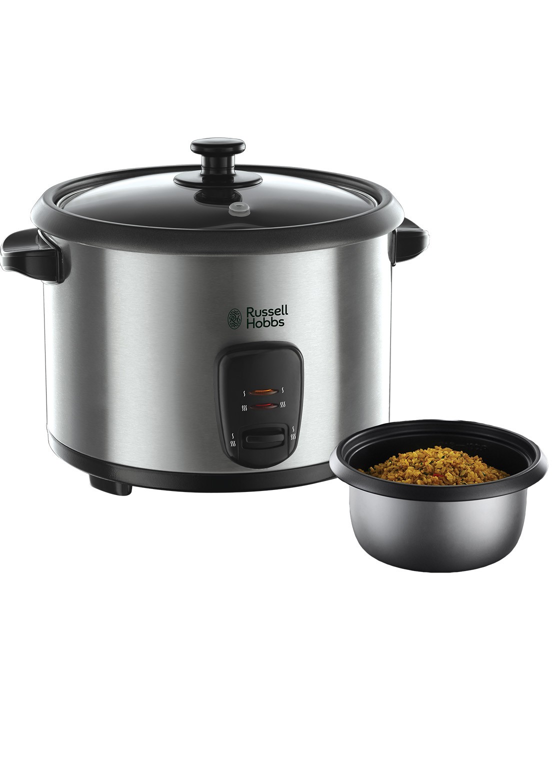 Russell Hobbs Cook at Home rijstkoker 1,8 liter 19750-56 - voorkant zilver