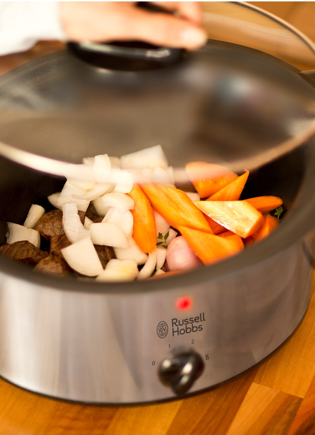 Russell Hobbs Cook at Home slowcooker 3,5 liter 22740-56 - detail 3 zilver