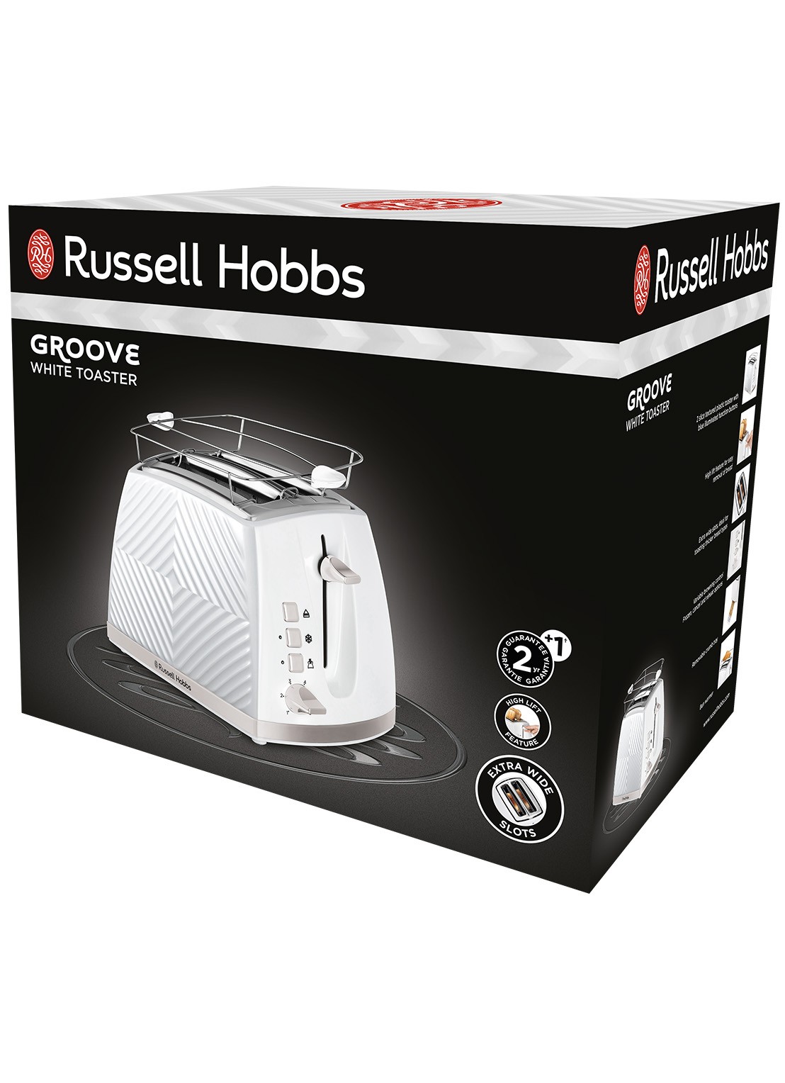 Russell Hobbs Groove broodrooster 2-slots - achterkant 7 wit