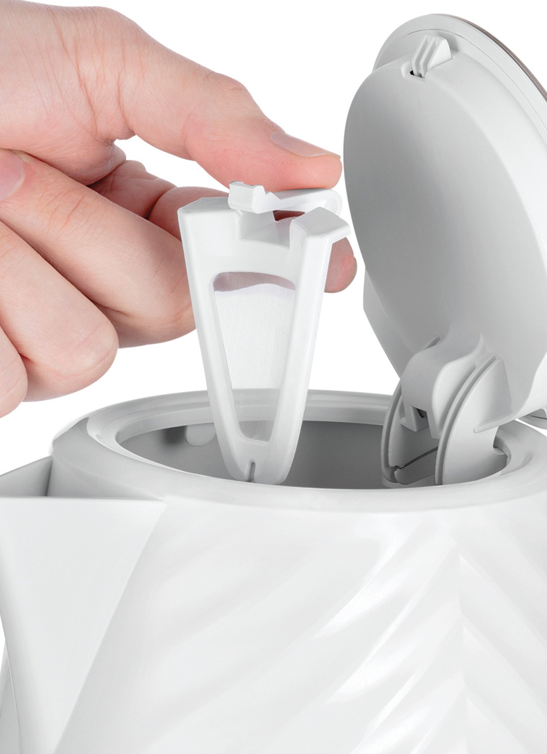 Russell Hobbs Groove waterkoker 1,7 liter 26381-70 - detail 4 wit