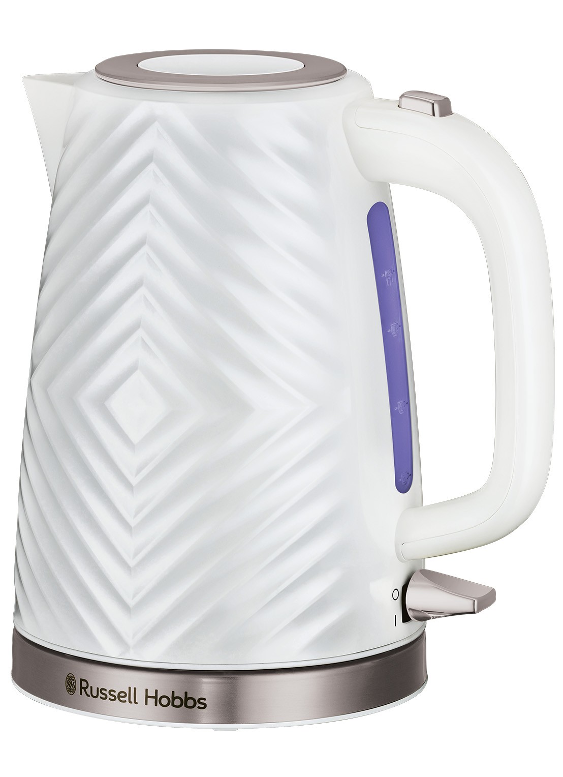 Russell Hobbs Groove waterkoker 1,7 liter 26381-70 - voorkant 2 wit