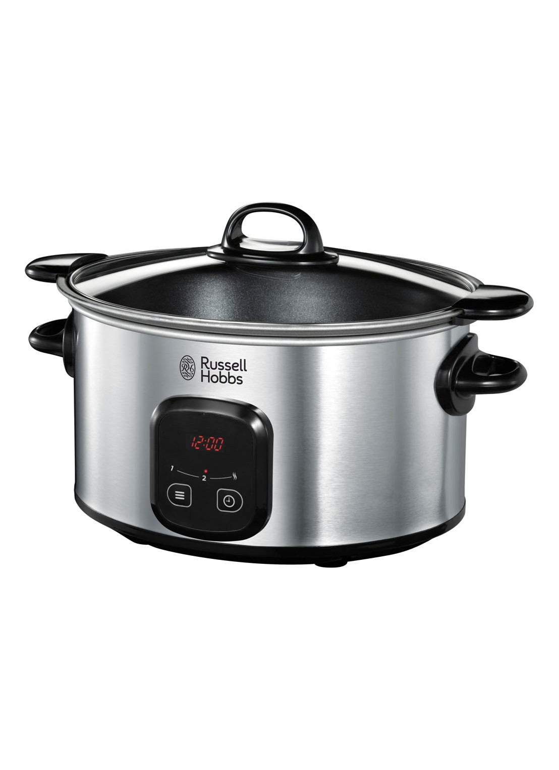 Russell Hobbs MaxiCook slowcooker 6 liter 22750-56 - voorkant zilver