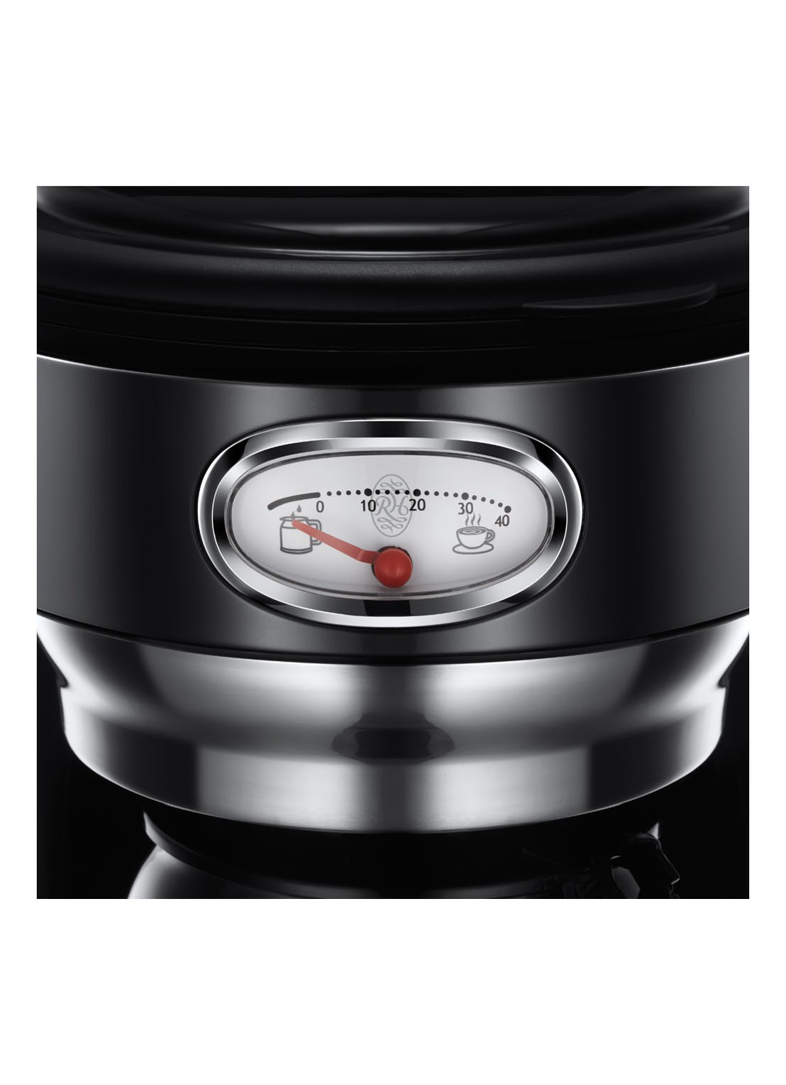 Russell Hobbs Retro Classis koffiezetapparaat 21701-56 - detail zwart