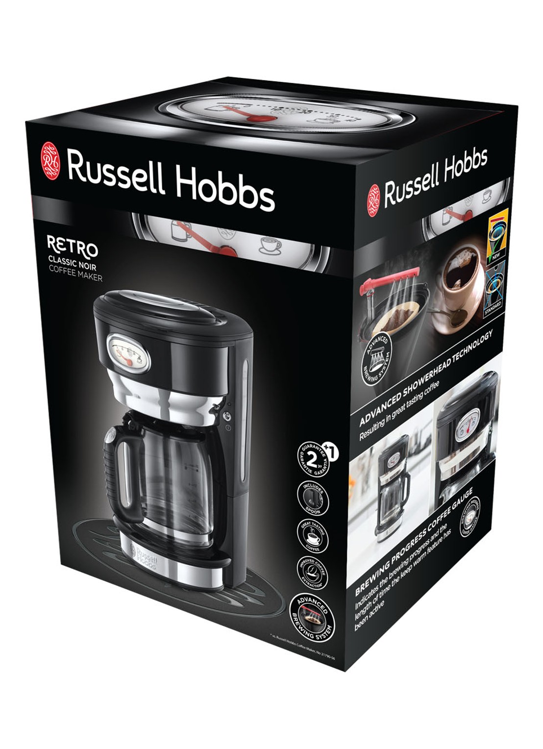 Russell Hobbs Retro Classis koffiezetapparaat 21701-56 - detail 5 zwart