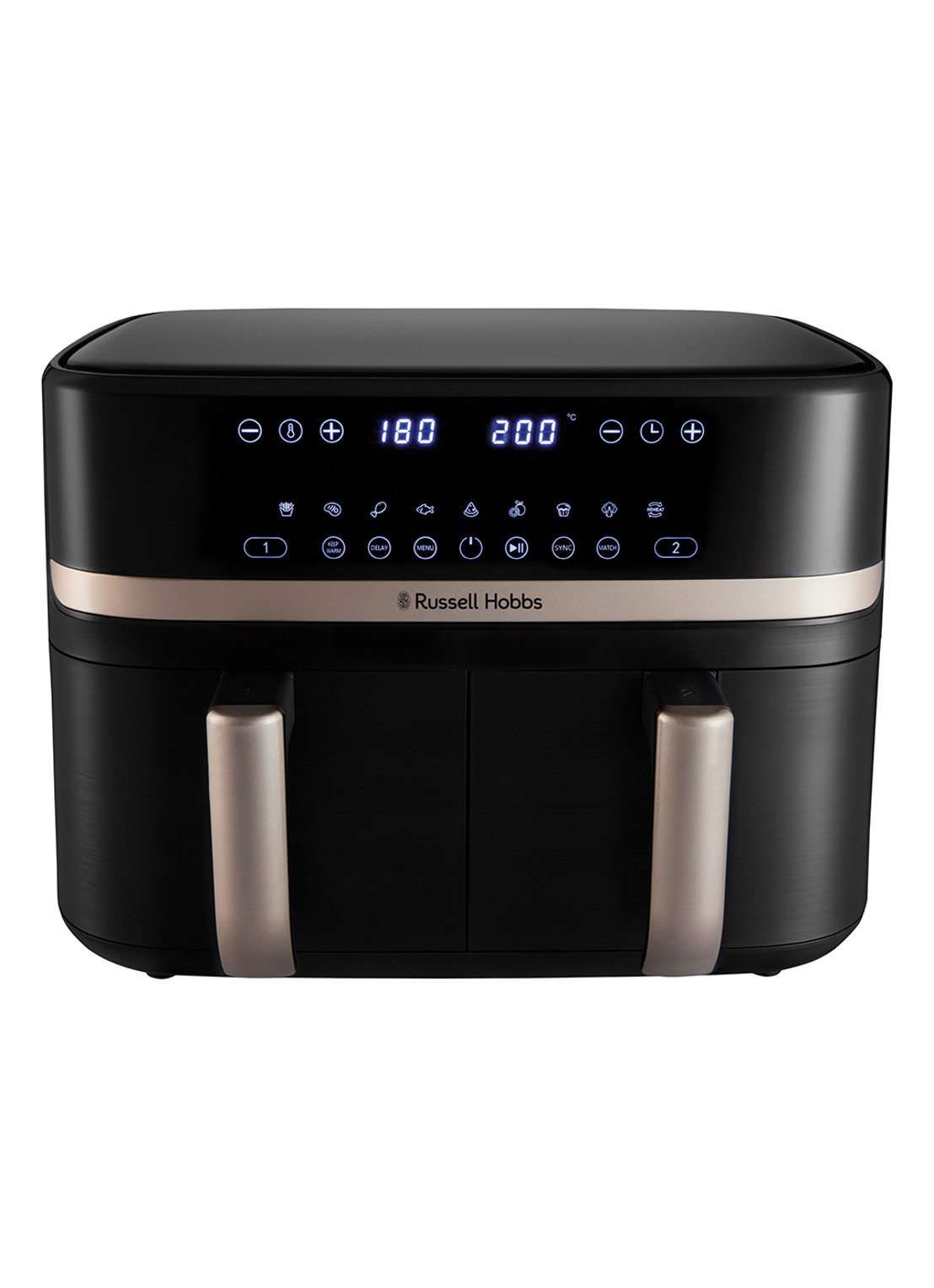Russell Hobbs Retro Ribbon Red koffiezetapparaat 21700-56 - voorkant 2 zwart