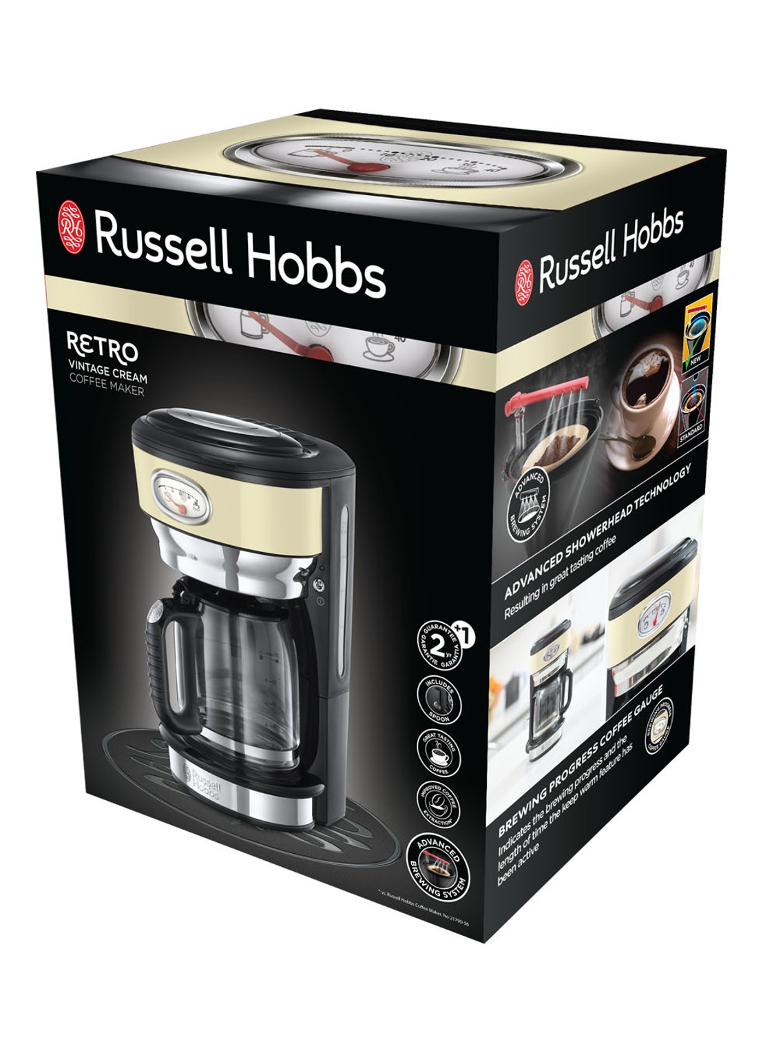 Russell Hobbs Retro Vintage Cream koffiezetapparaat 21702-56 - detail 7 creme