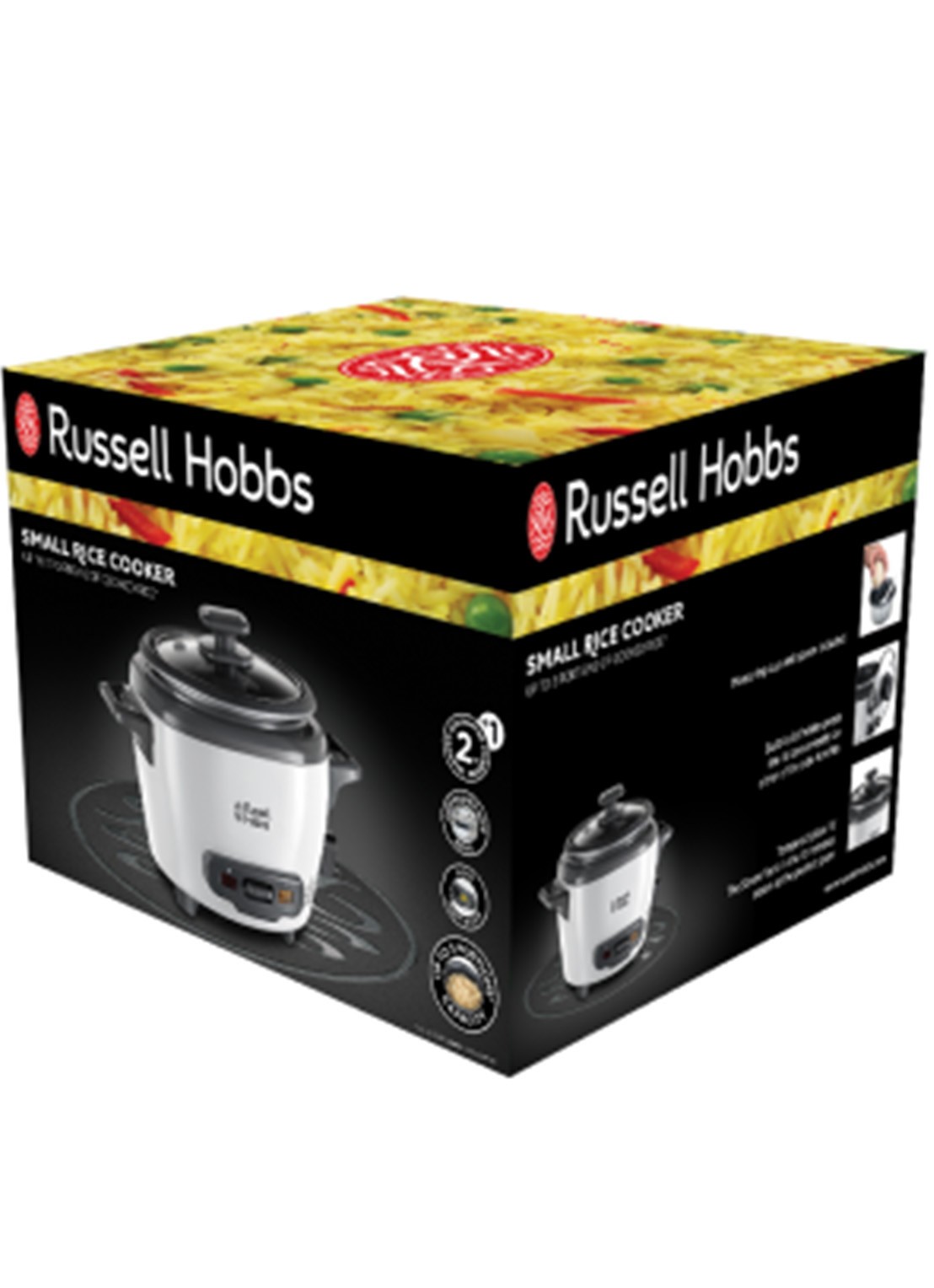 Russell Hobbs Small rijstkoker 0,7 L - achterkant 7 lichtgrijs