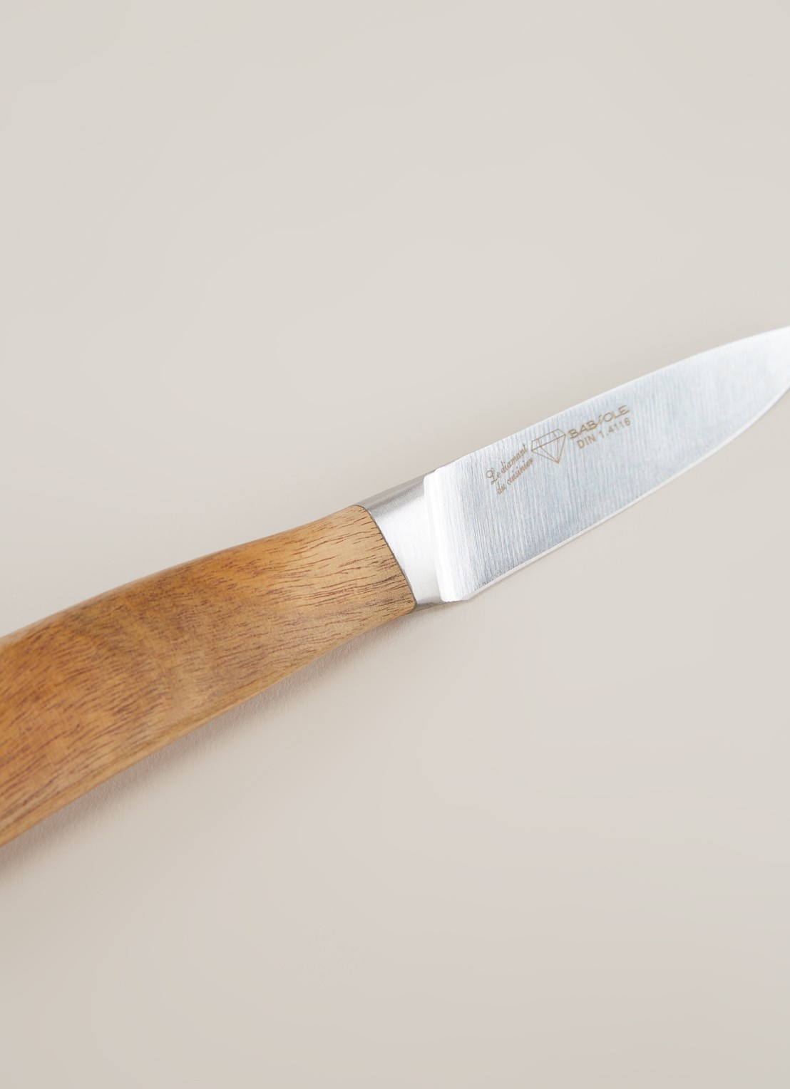 Sabatier Officemes 10 cm - detail bruin