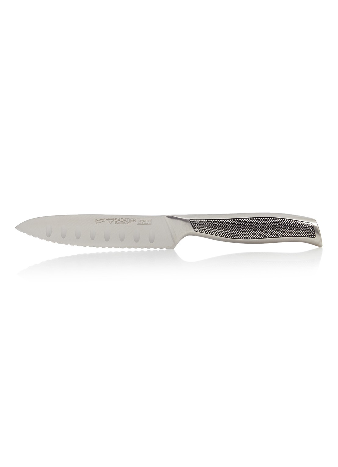 Sabatier Riyouri keukenmes 24 cm - voorkant zilver
