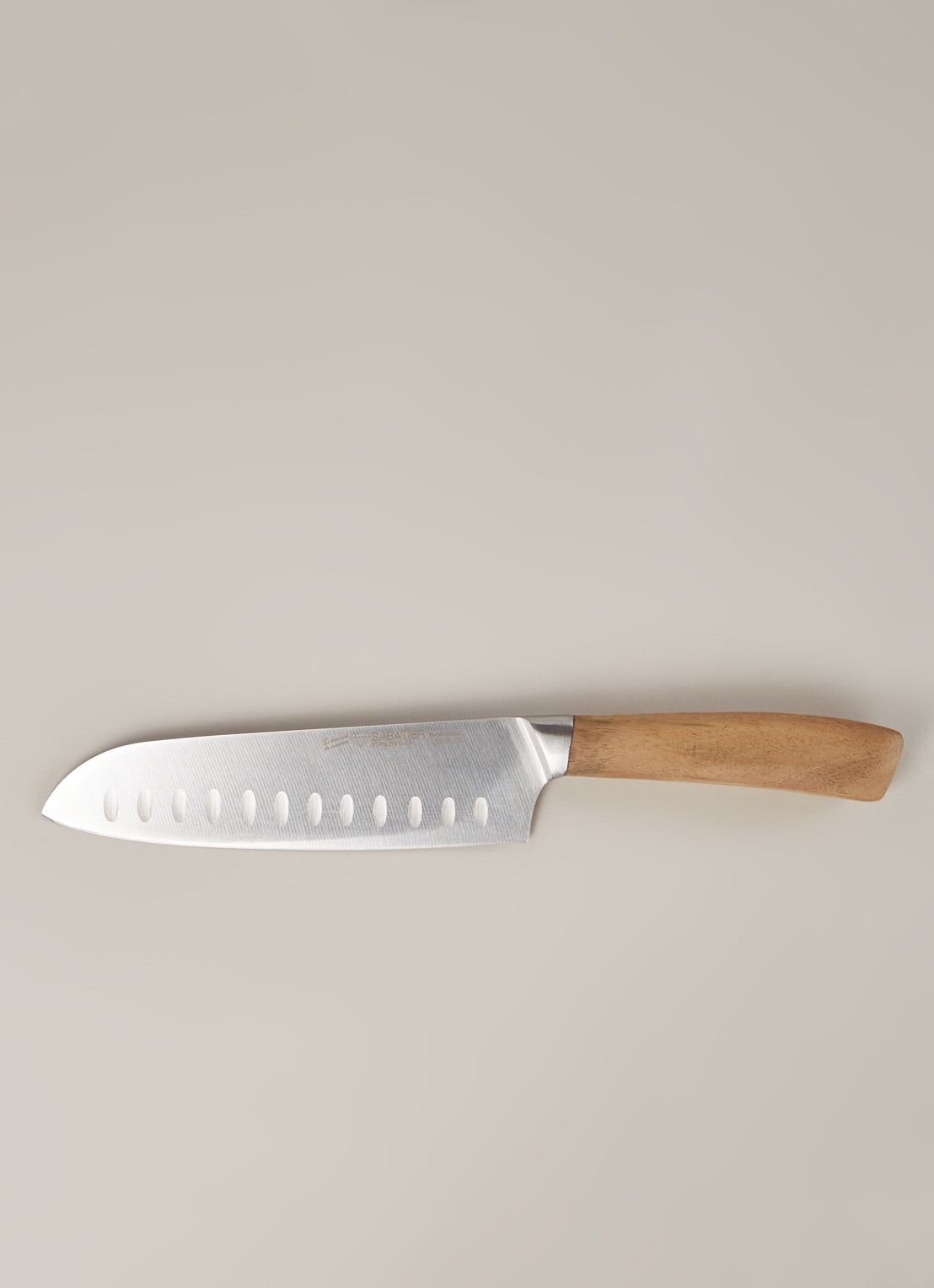 Sabatier Santokumes 17 cm - voorkant 2 bruin