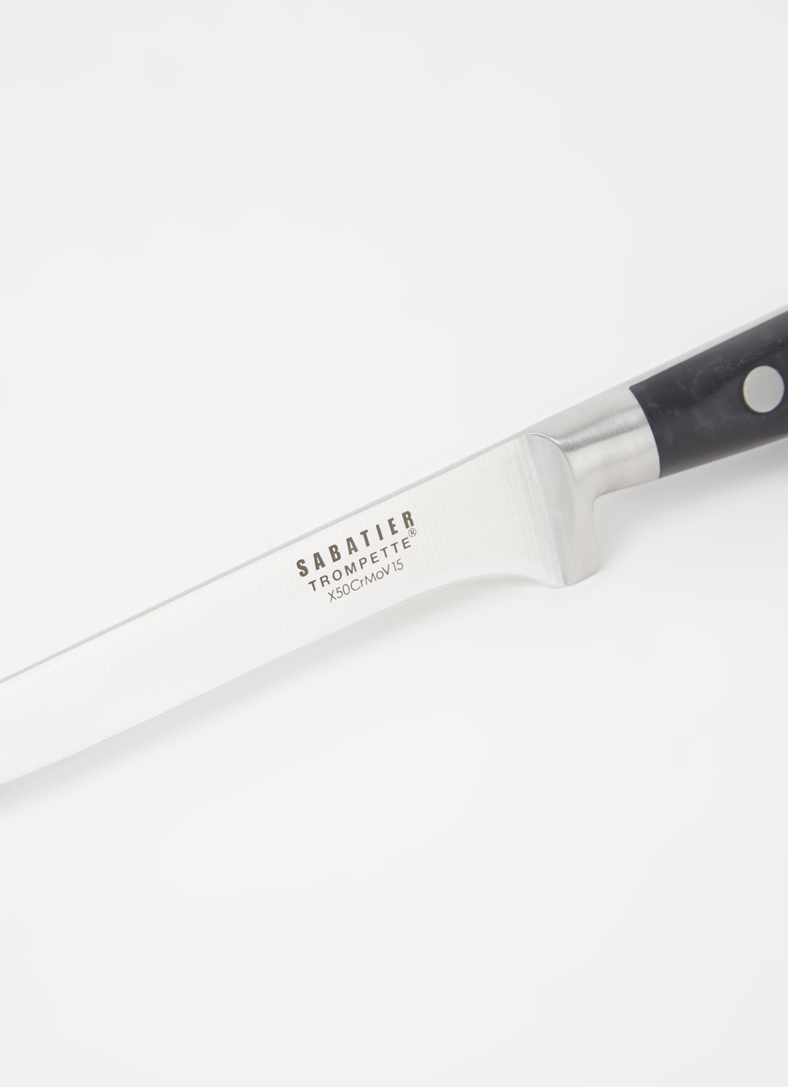 Sabatier Trompette Uitbeenmes 24,5 cm - detail 3 zilver