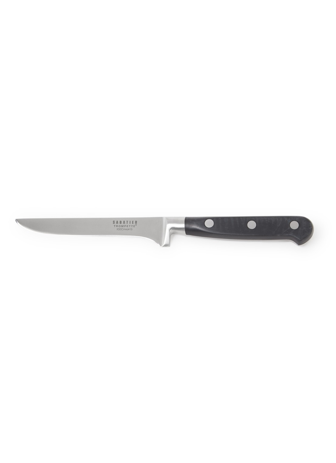 Sabatier Trompette Uitbeenmes 24,5 cm - voorkant zilver