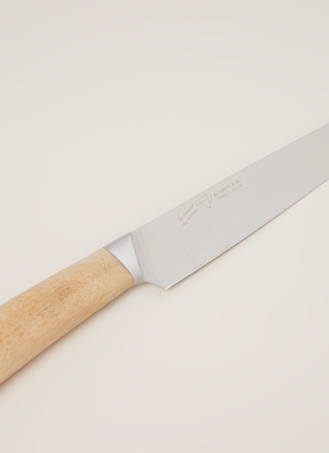 Sabatier Vleesmes 20 cm - detail bruin