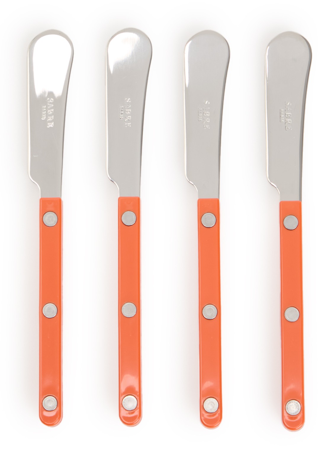 Sabre Bistrot botermes set van 4 - voorkant orange