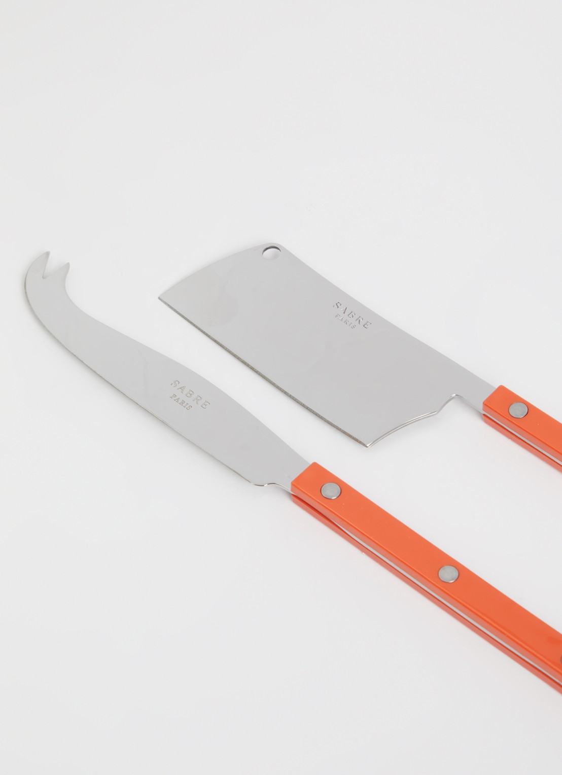 Sabre Bistrot kaasmes set van 2 - voorkant 2 orange