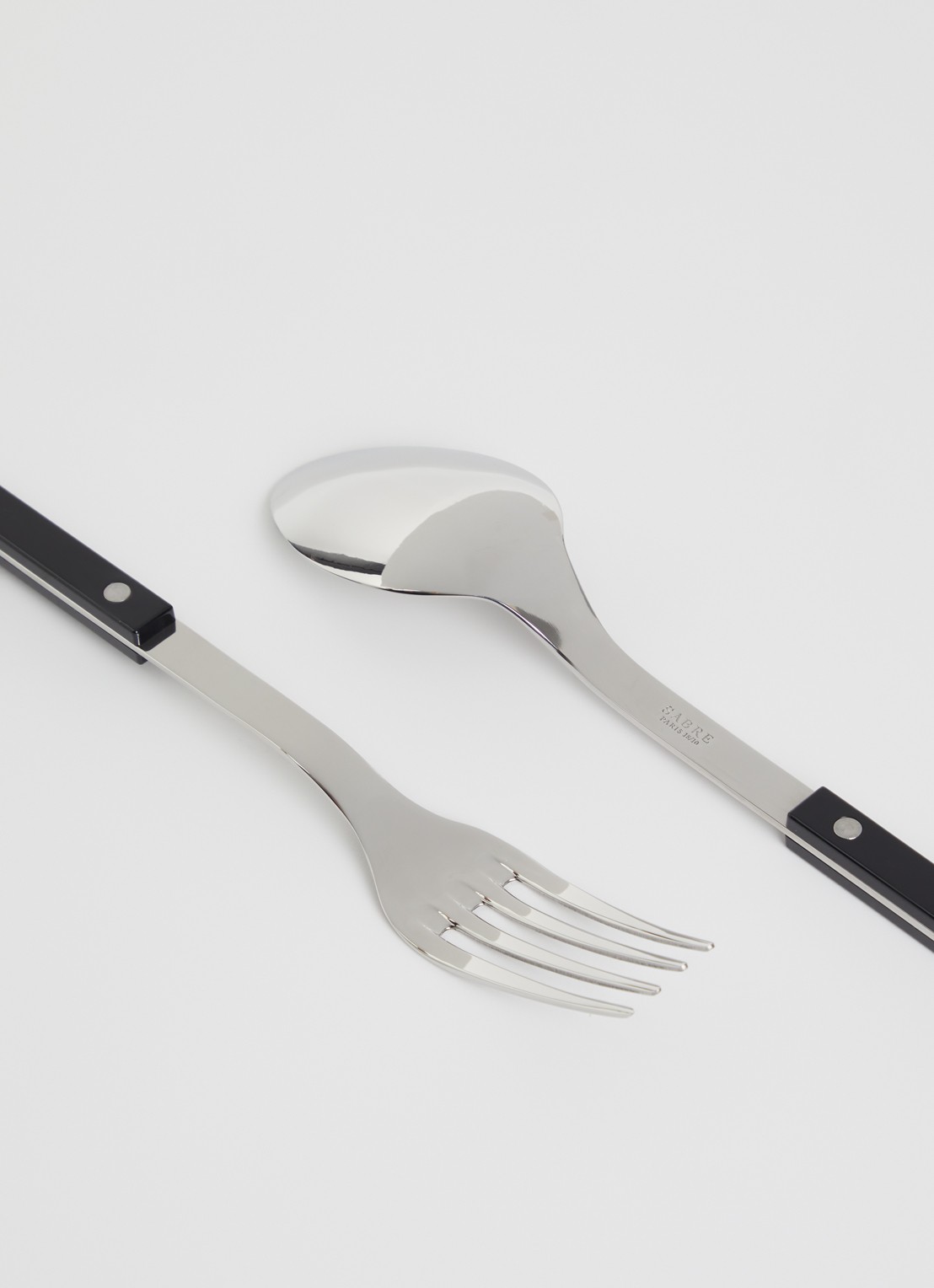 Sabre Bistrot opschepsbestek 2-delig - voorkant 2 zwart
