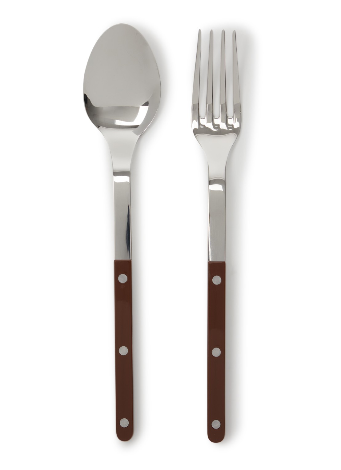 Sabre Bistrot opschepsbestek 2-delig - voorkant bruin