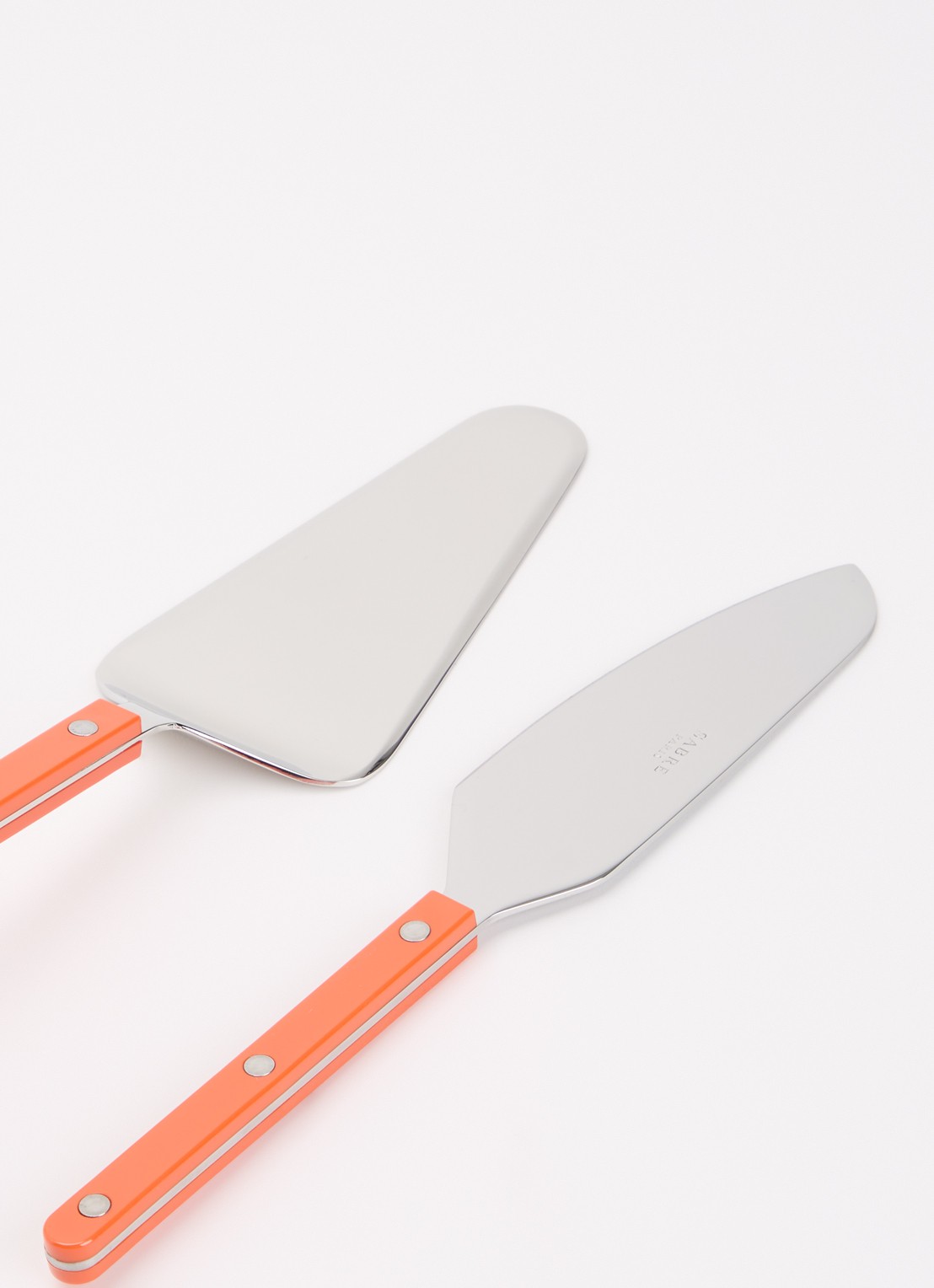 Sabre Bistrot taartbestek 2-delig - voorkant 2 oranjerood